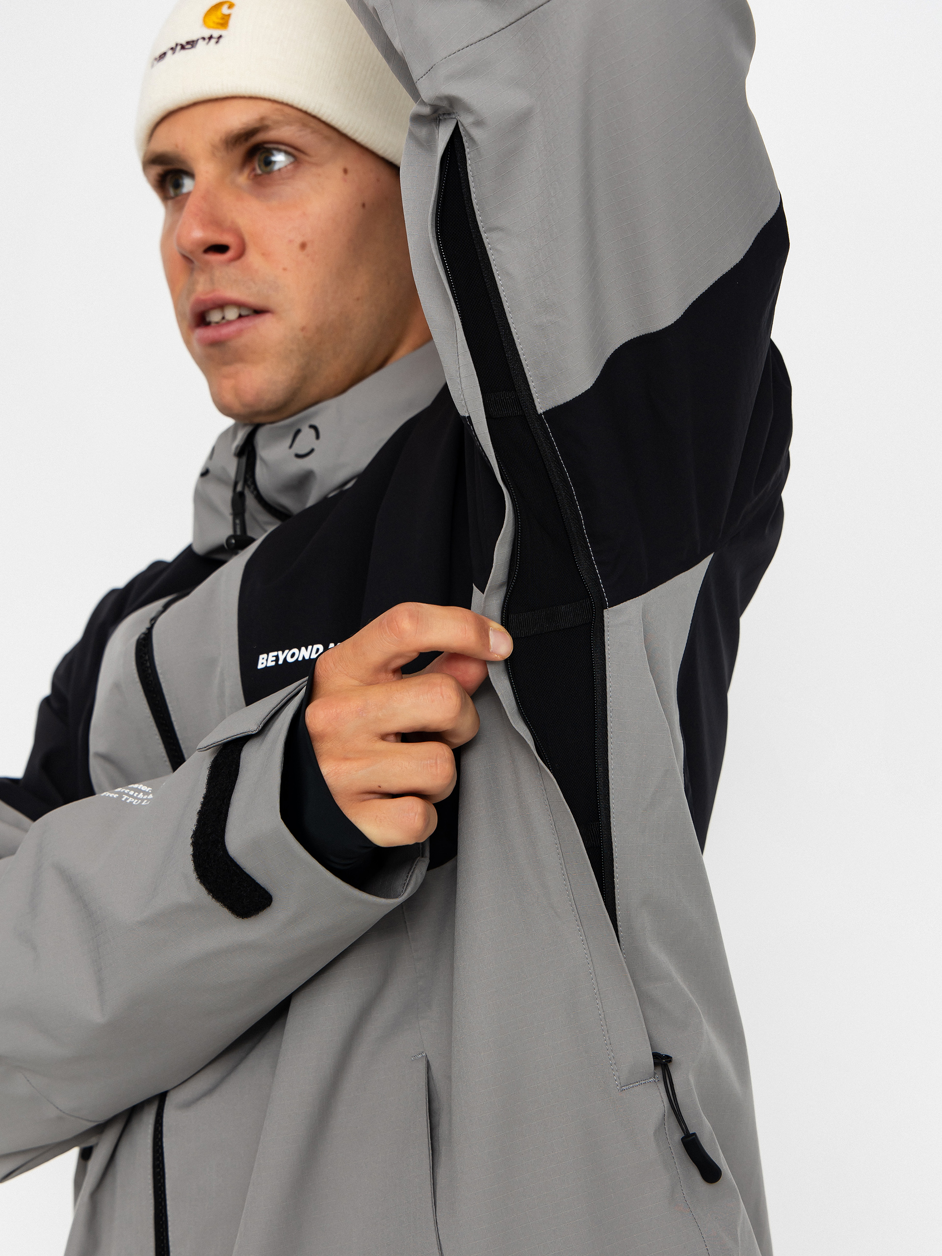 Pentru bărbați Geacă de snowboard Beyond Medals Fullzip 2L (grey)