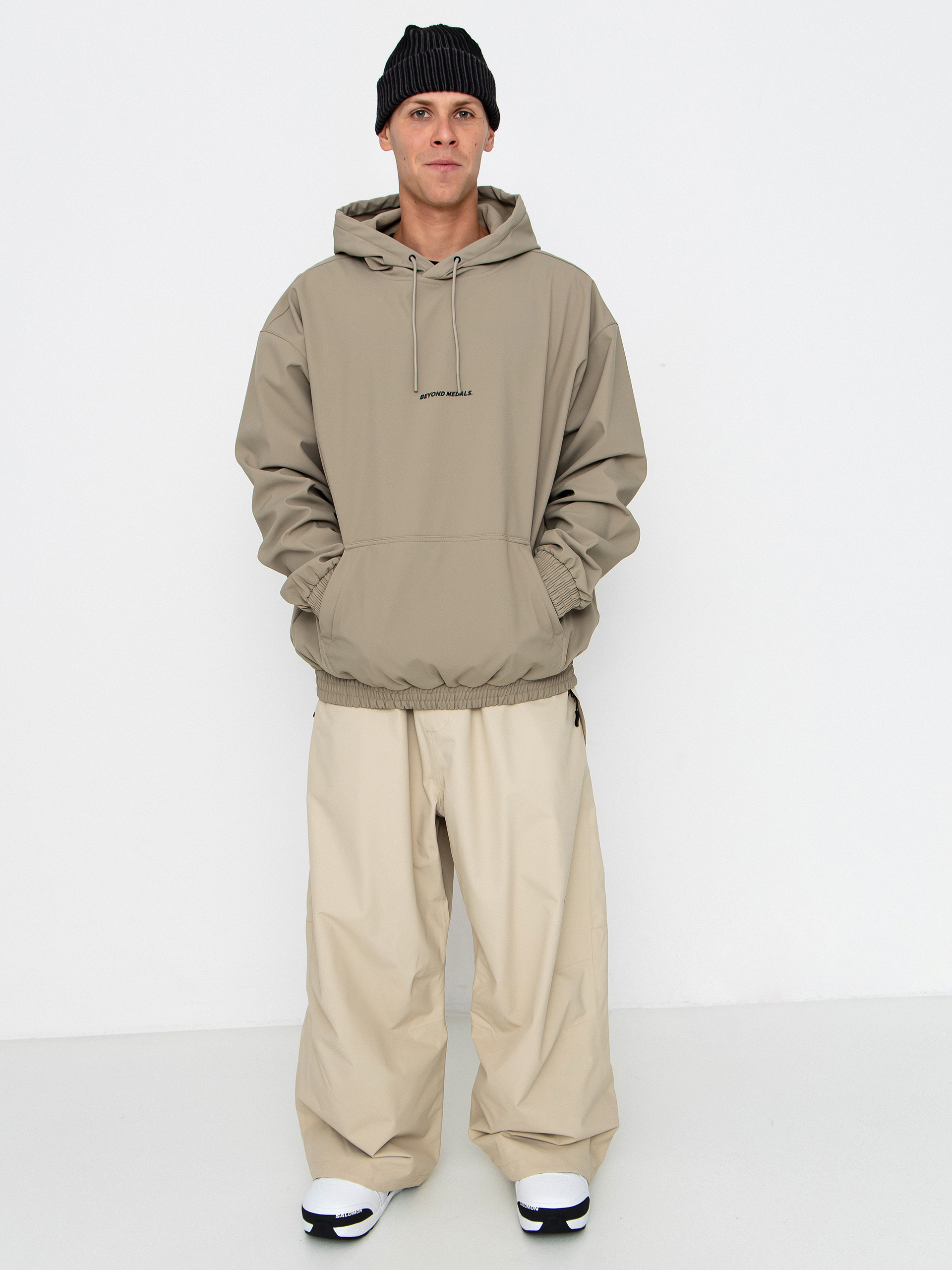 Geacă de snowboard Beyond Medals Softshell Hoodie (beige)