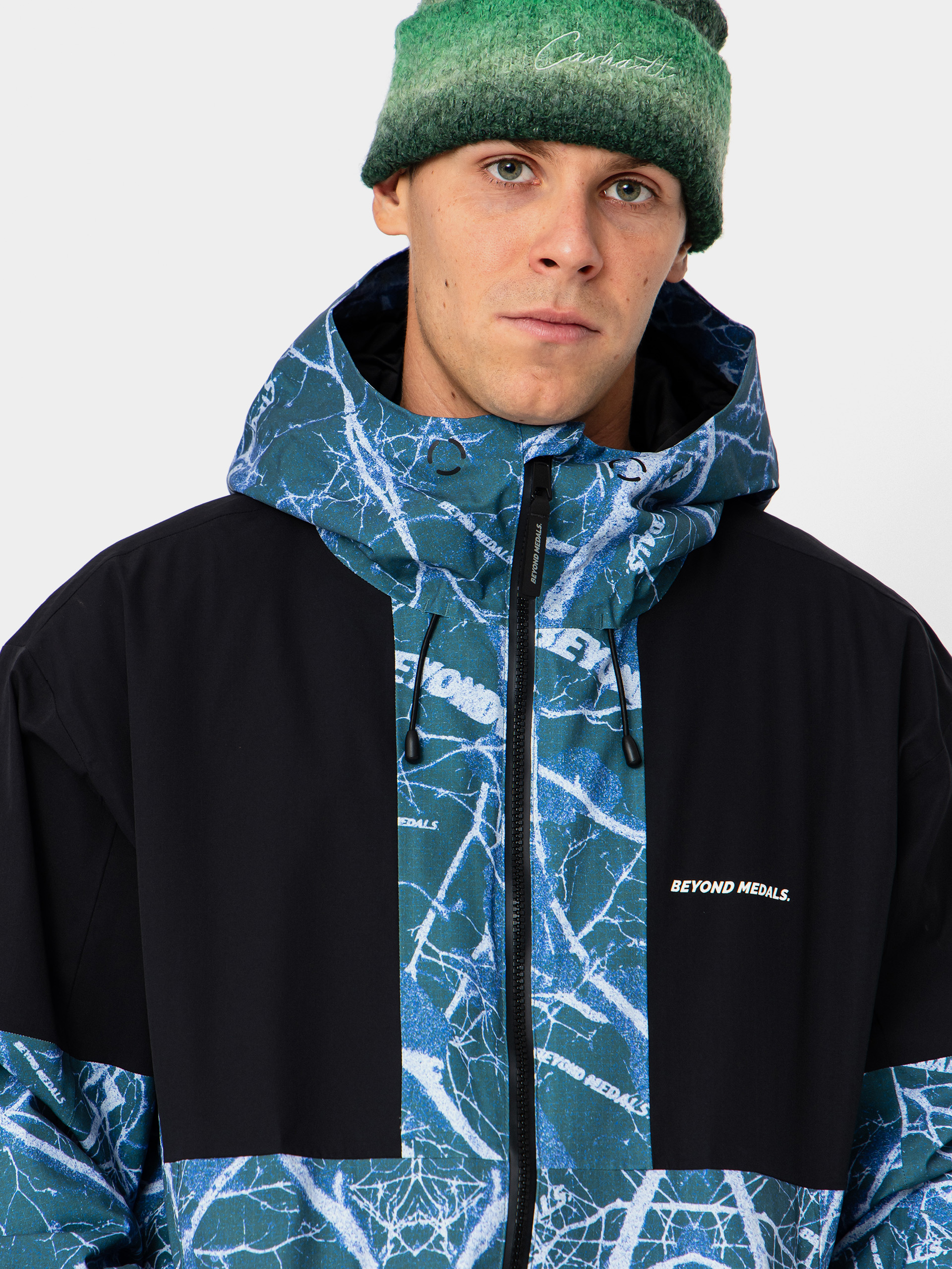 Pentru bărbați Geacă de snowboard Beyond Medals Fullzip Shirakaba 2L (print)