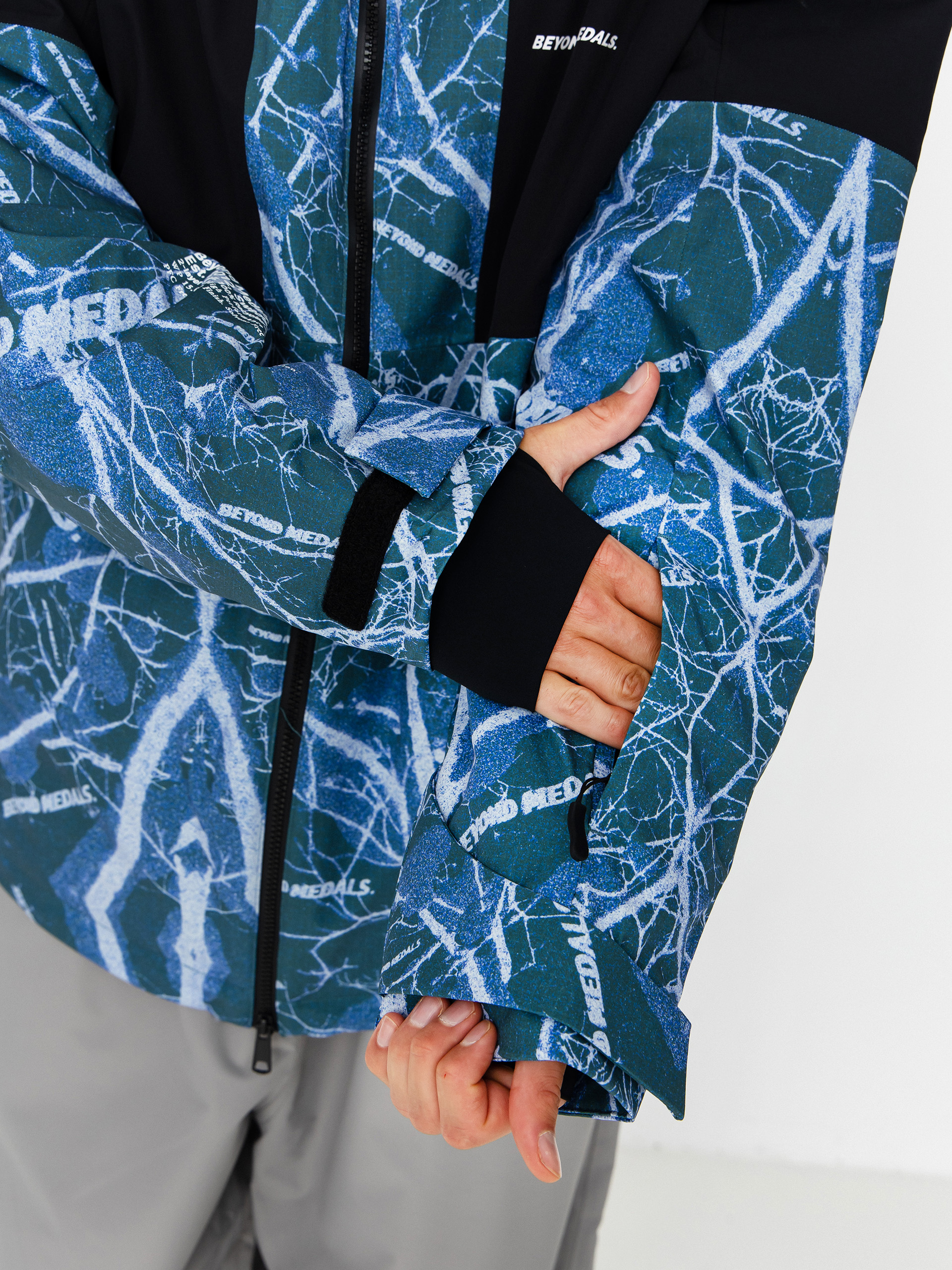 Pentru bărbați Geacă de snowboard Beyond Medals Fullzip Shirakaba 2L (print)