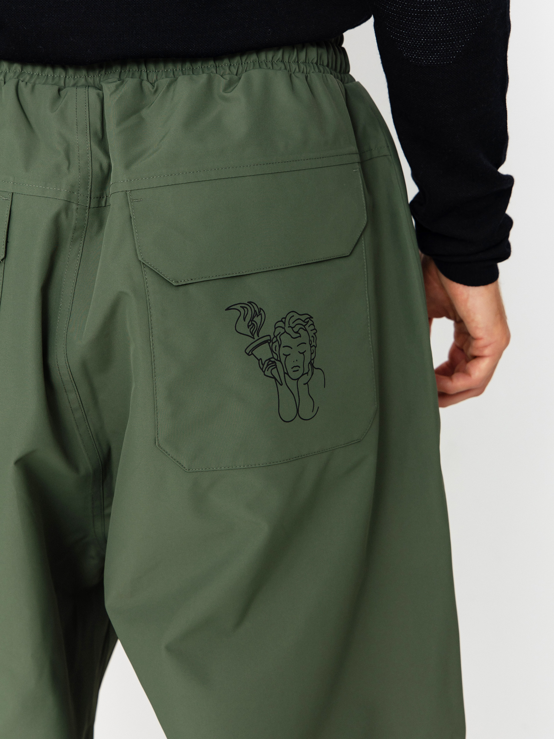 Pentru bărbați Pantaloni pentru snowboard Beyond Medals Park (dark green)