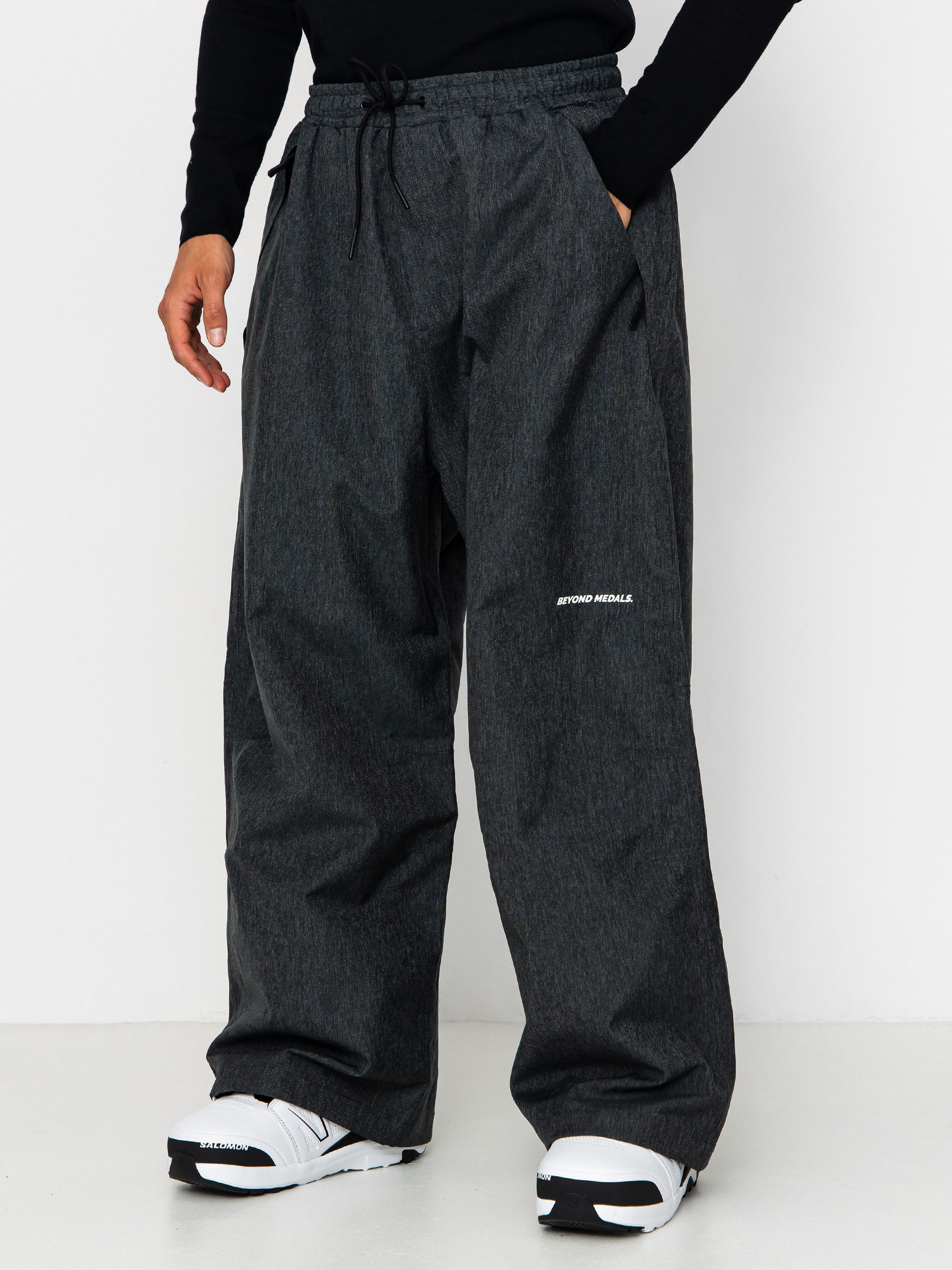 Pentru bărbați Pantaloni pentru snowboard Beyond Medals Park Denim (dark grey)