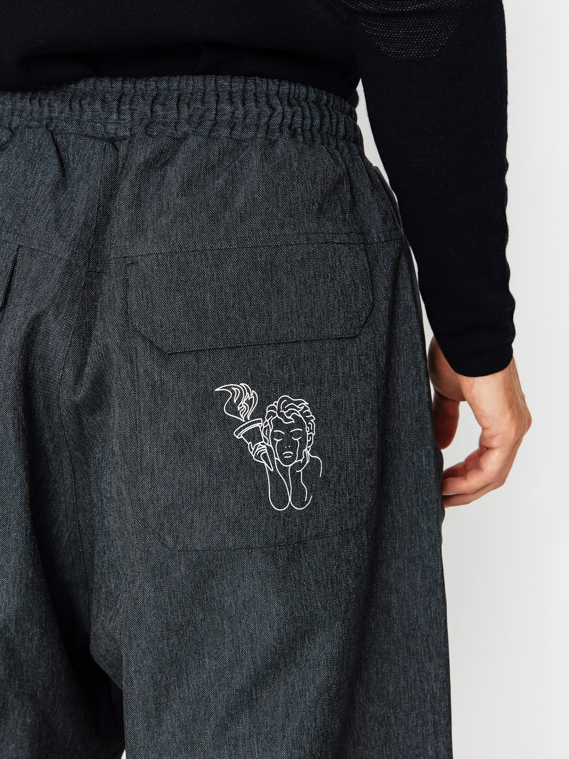 Pentru bărbați Pantaloni pentru snowboard Beyond Medals Park Denim (dark grey)