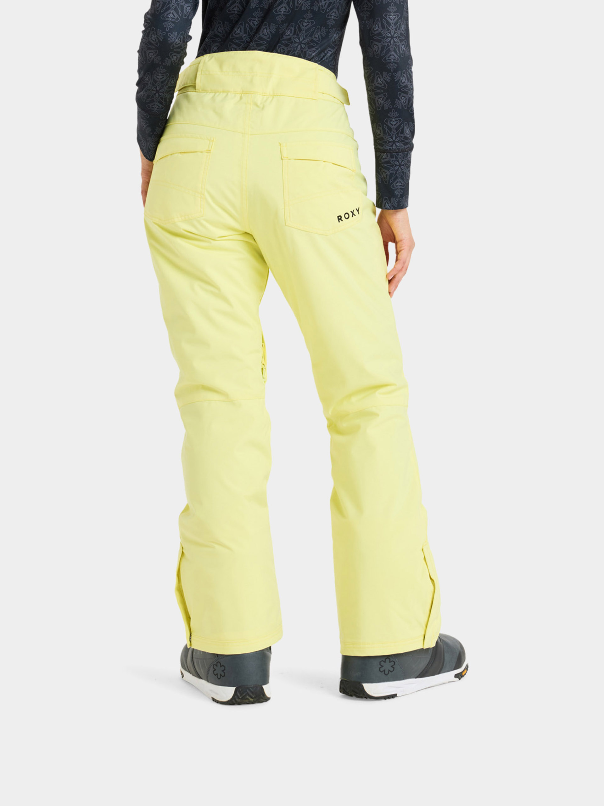 Pentru femei Pantaloni pentru snowboard Roxy Backyard (yellow pear)