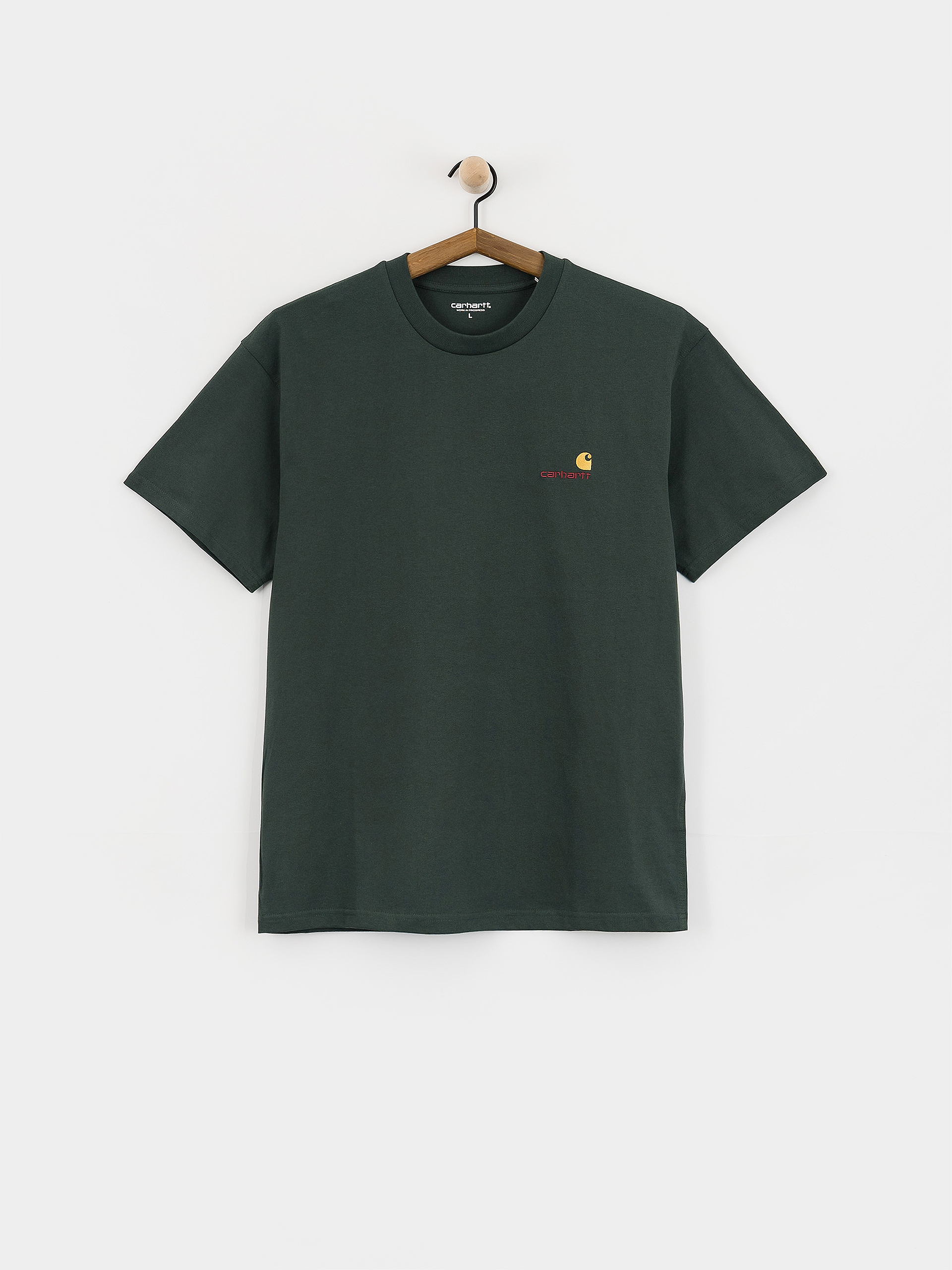 Tricou Carhartt WIP American Script (kale green)
