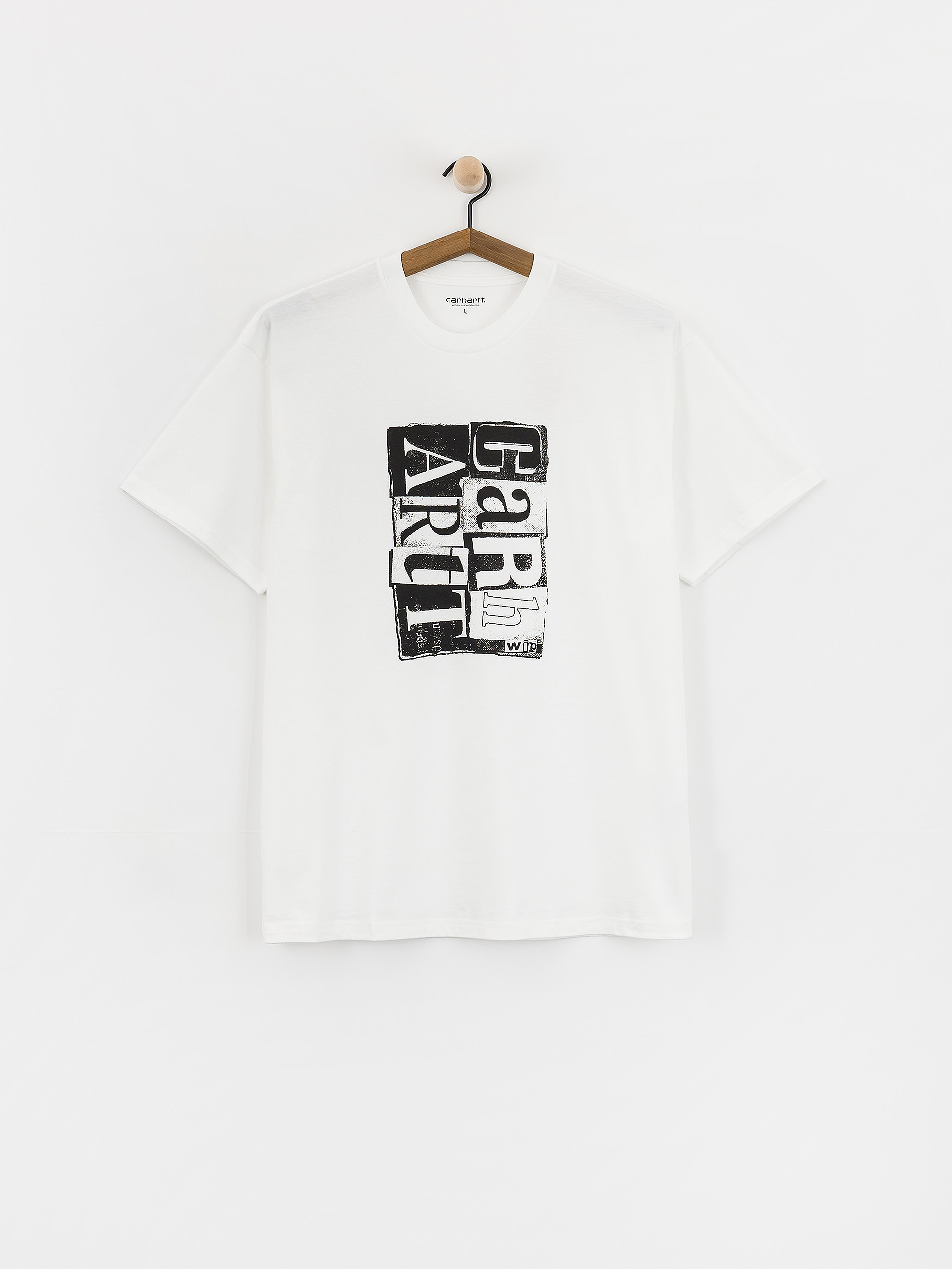 Tricou Carhartt WIP Moving Letterpress (white)