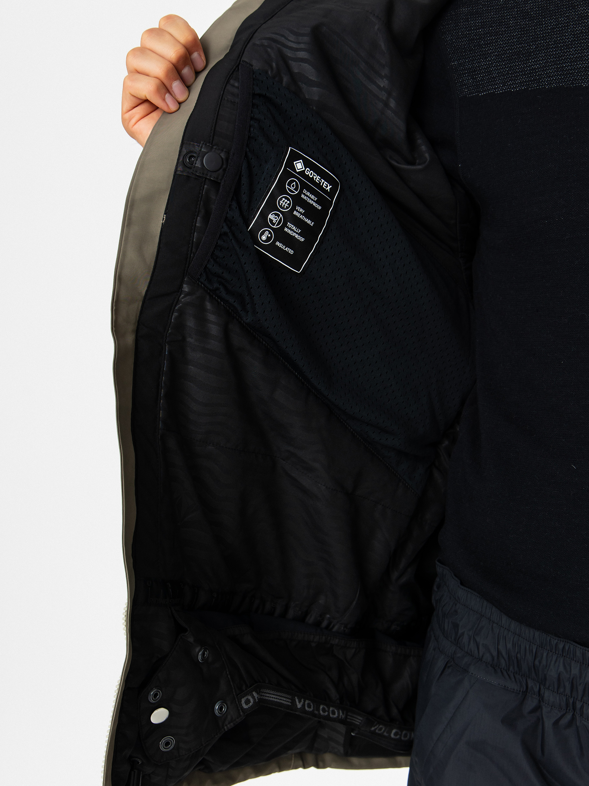 Pentru bărbați Geacă de snowboard Volcom L Ins Gore Tex (moss green)