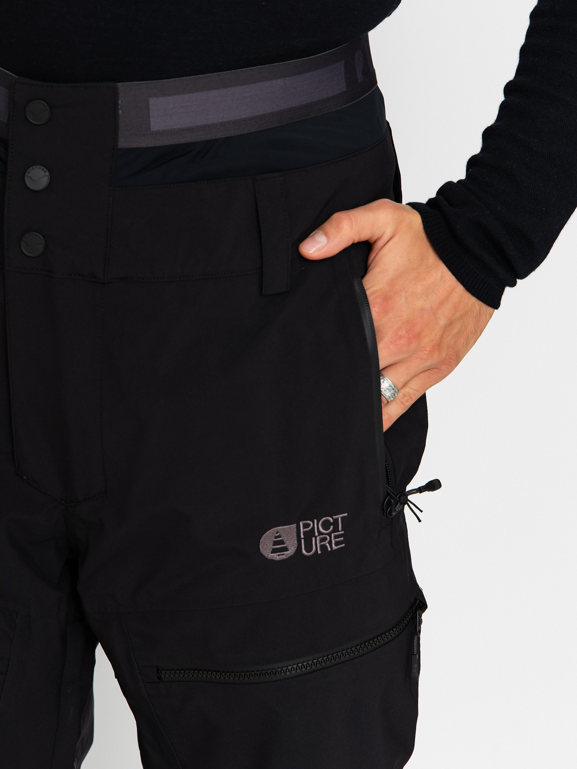 Pentru bărbați Pantaloni pentru snowboard Picture Naikoon (black)