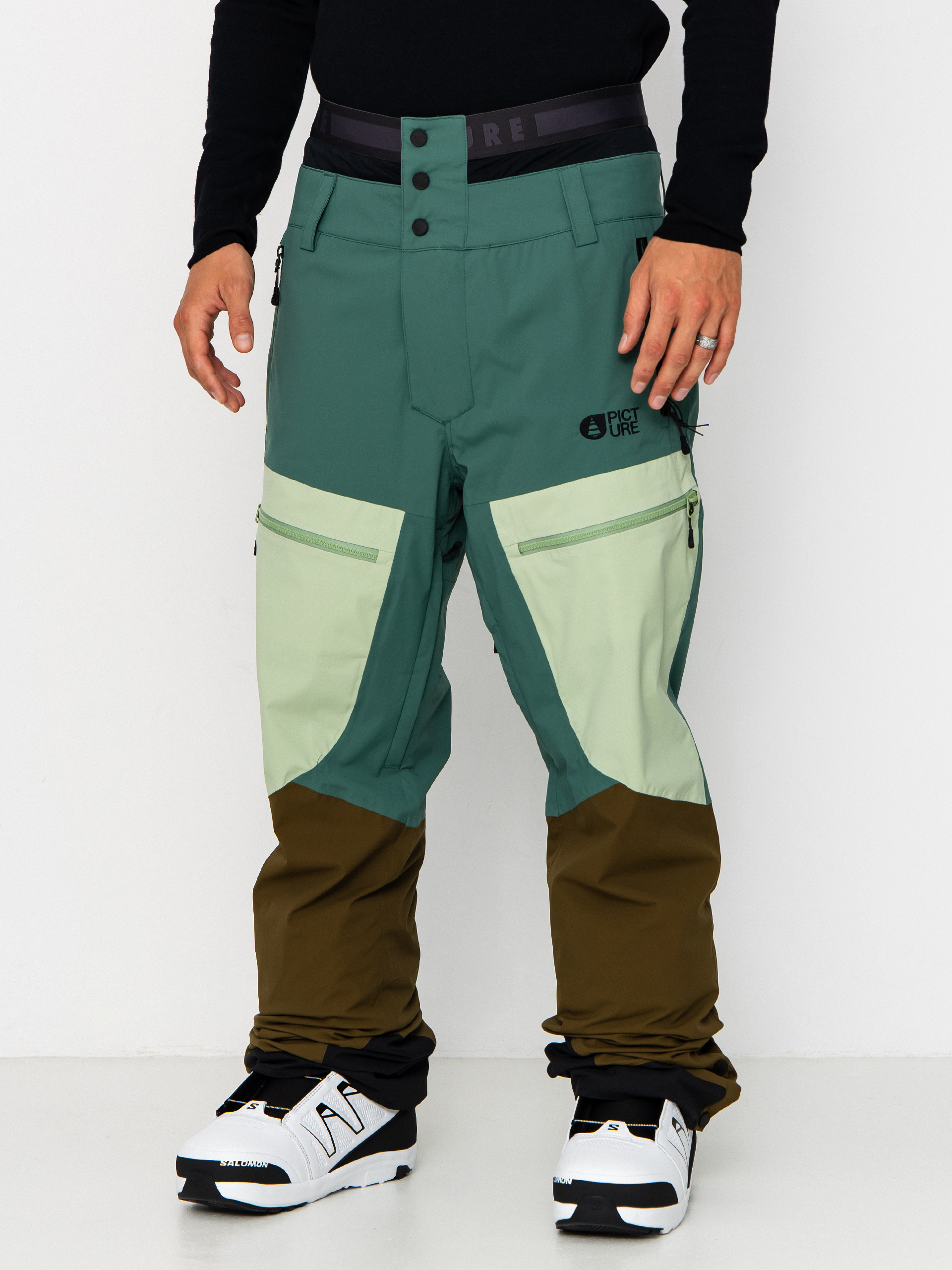 Pentru bărbați Pantaloni pentru snowboard Picture Naikoon (smoke pine)