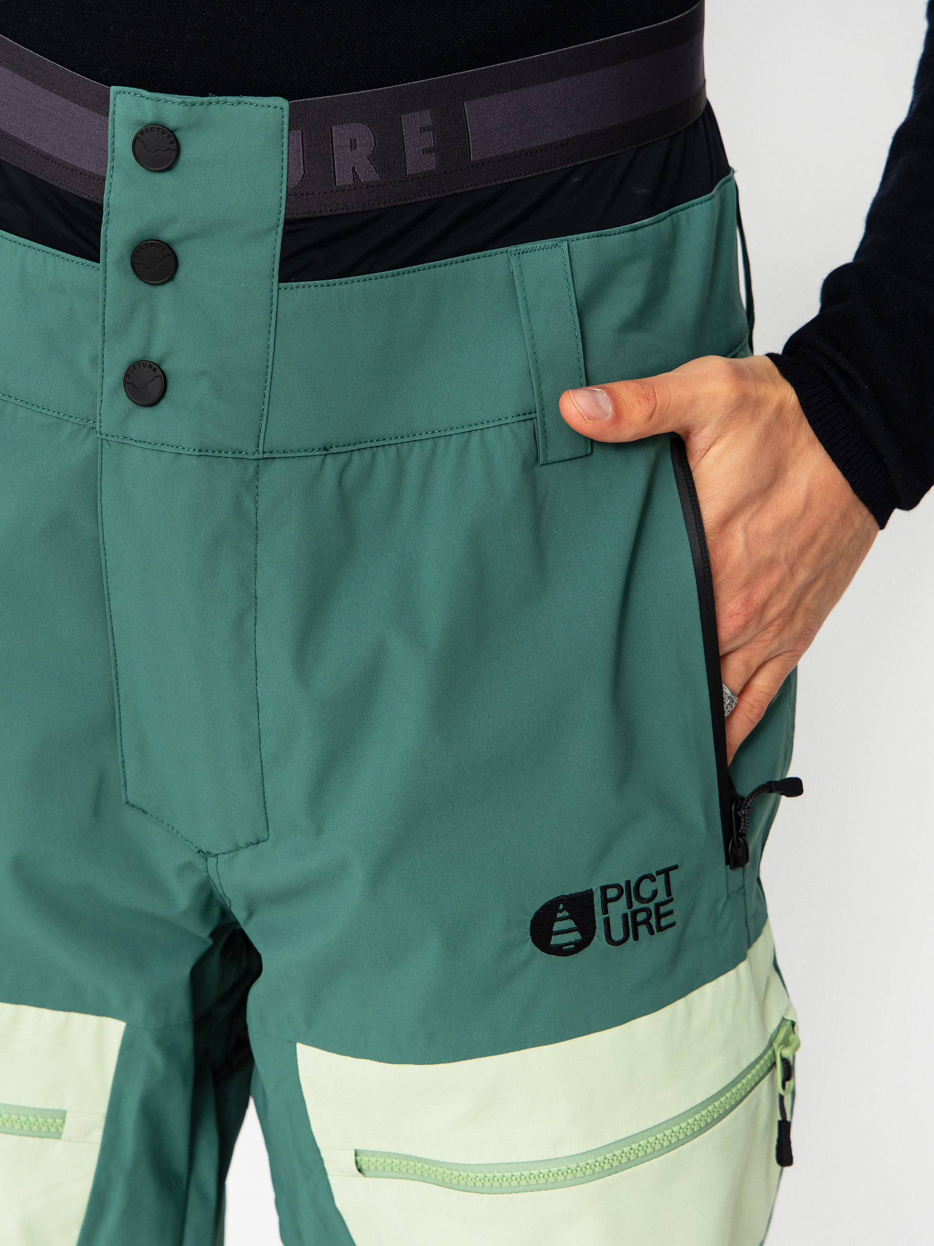 Pentru bărbați Pantaloni pentru snowboard Picture Naikoon (smoke pine)