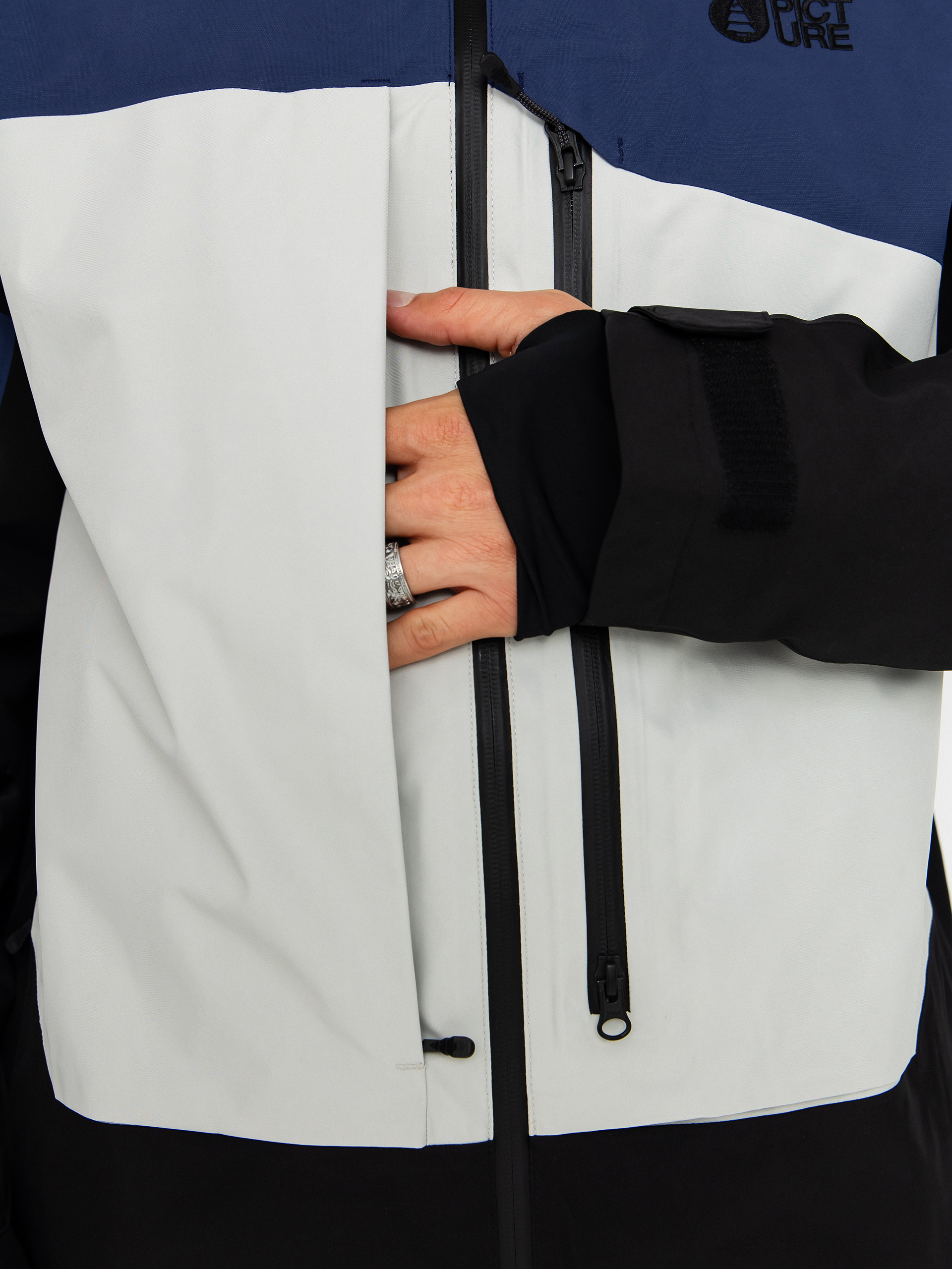 Pentru bărbați Geacă de snowboard Picture Lassen Gore Tex 2L (vapor grey)