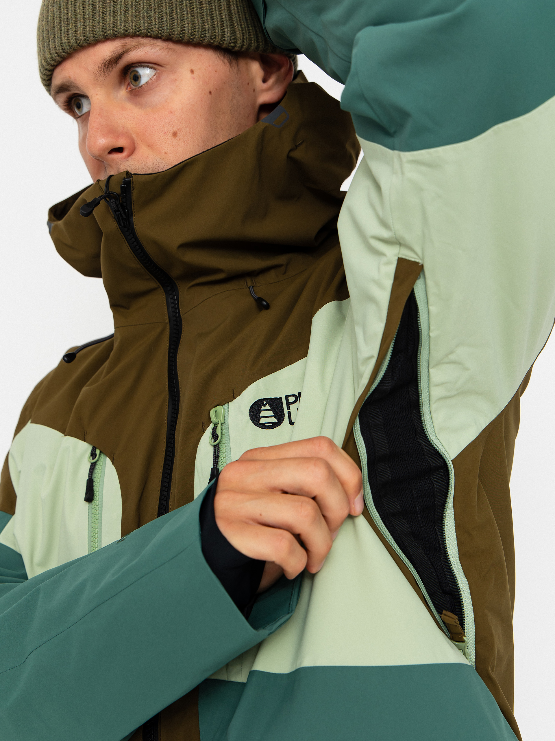 Pentru bărbați Geacă de snowboard Picture Naikoon (reseda)