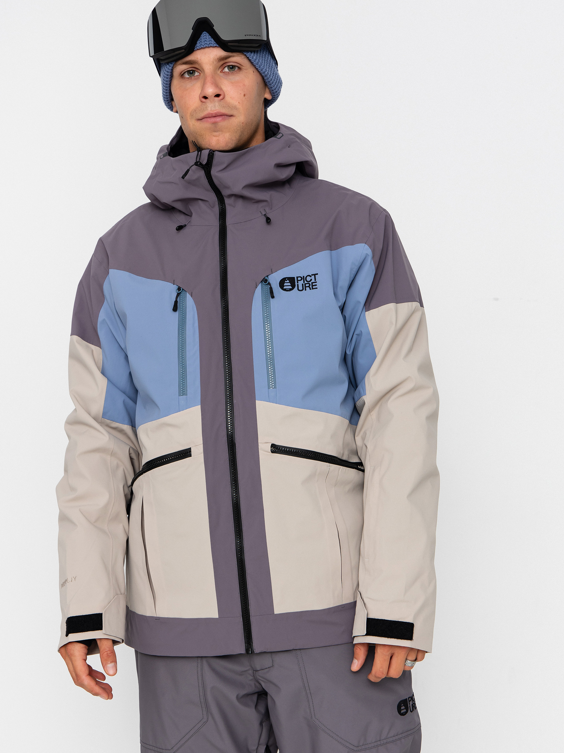 Pentru bărbați Geacă de snowboard Picture Naikoon (stonewash)