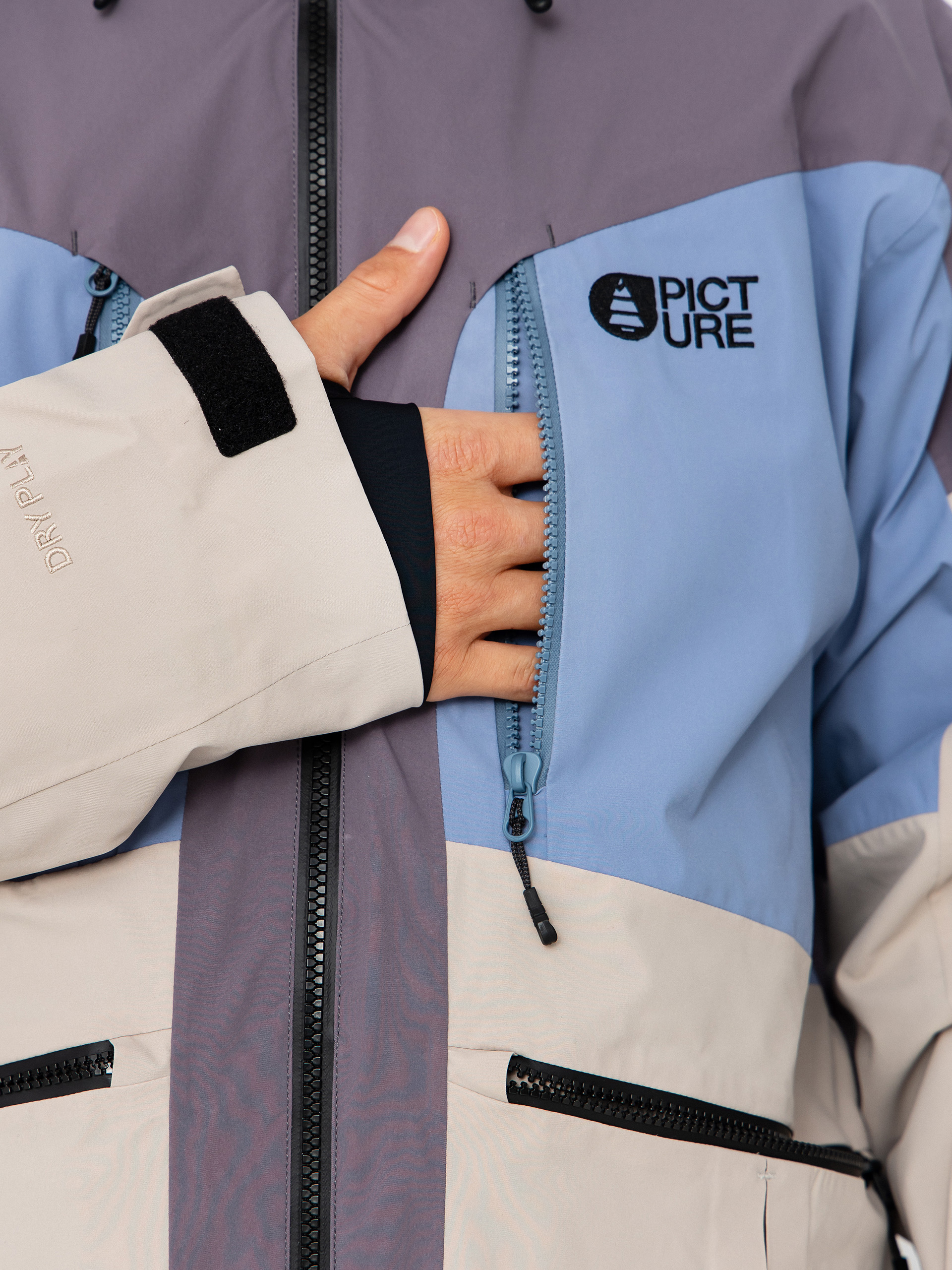 Pentru bărbați Geacă de snowboard Picture Naikoon (stonewash)