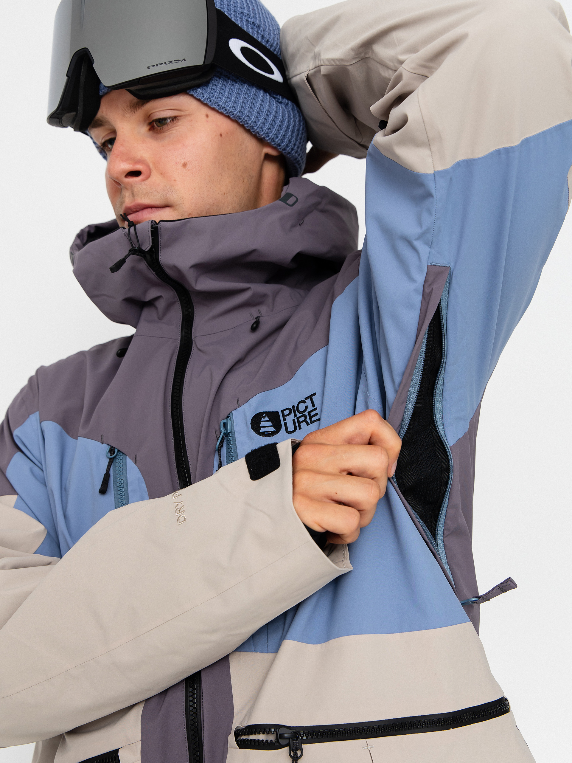 Pentru bărbați Geacă de snowboard Picture Naikoon (stonewash)