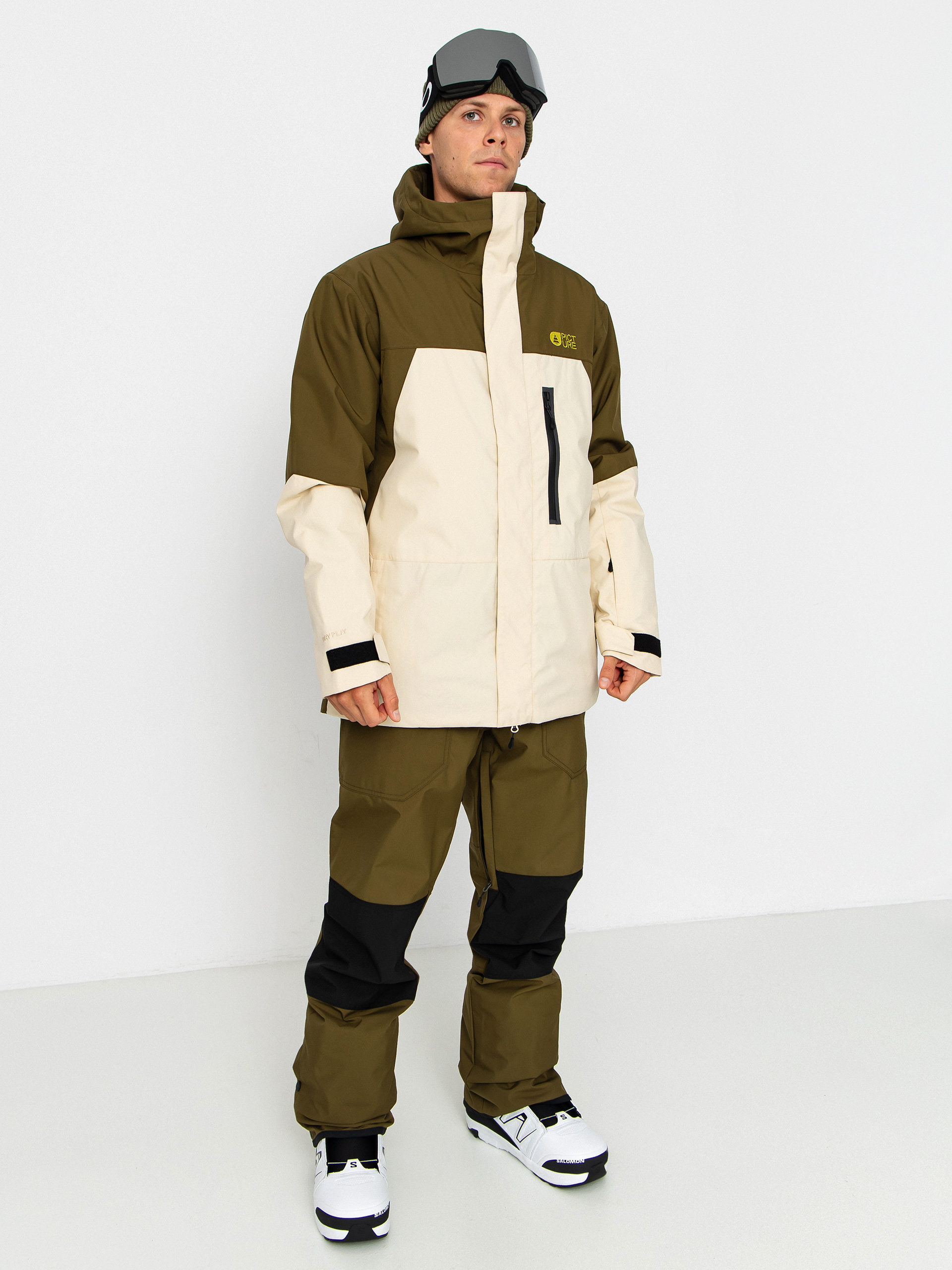 Pentru bărbați Geacă de snowboard Picture Jomoh (wood ash)