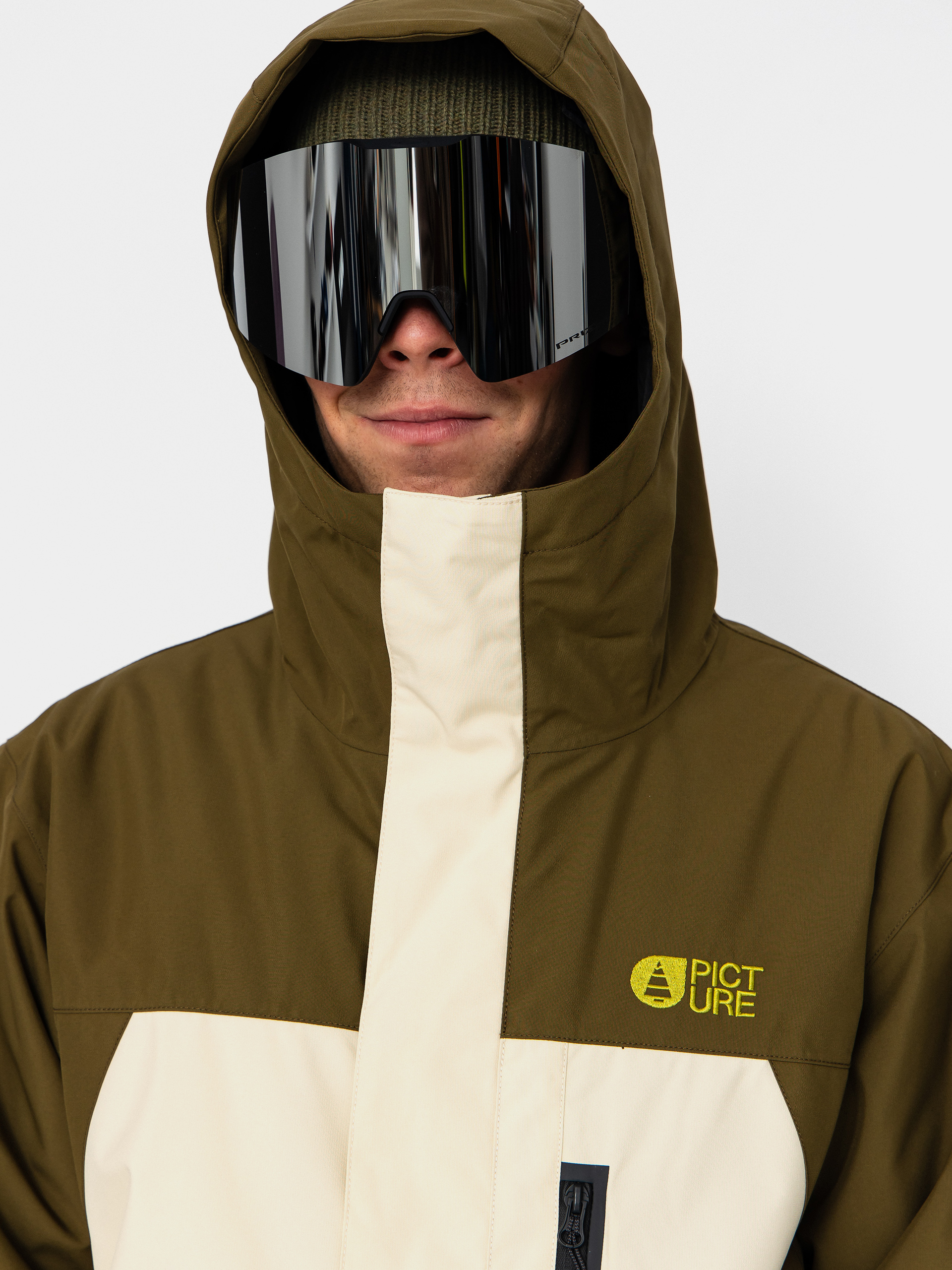 Pentru bărbați Geacă de snowboard Picture Jomoh (wood ash)