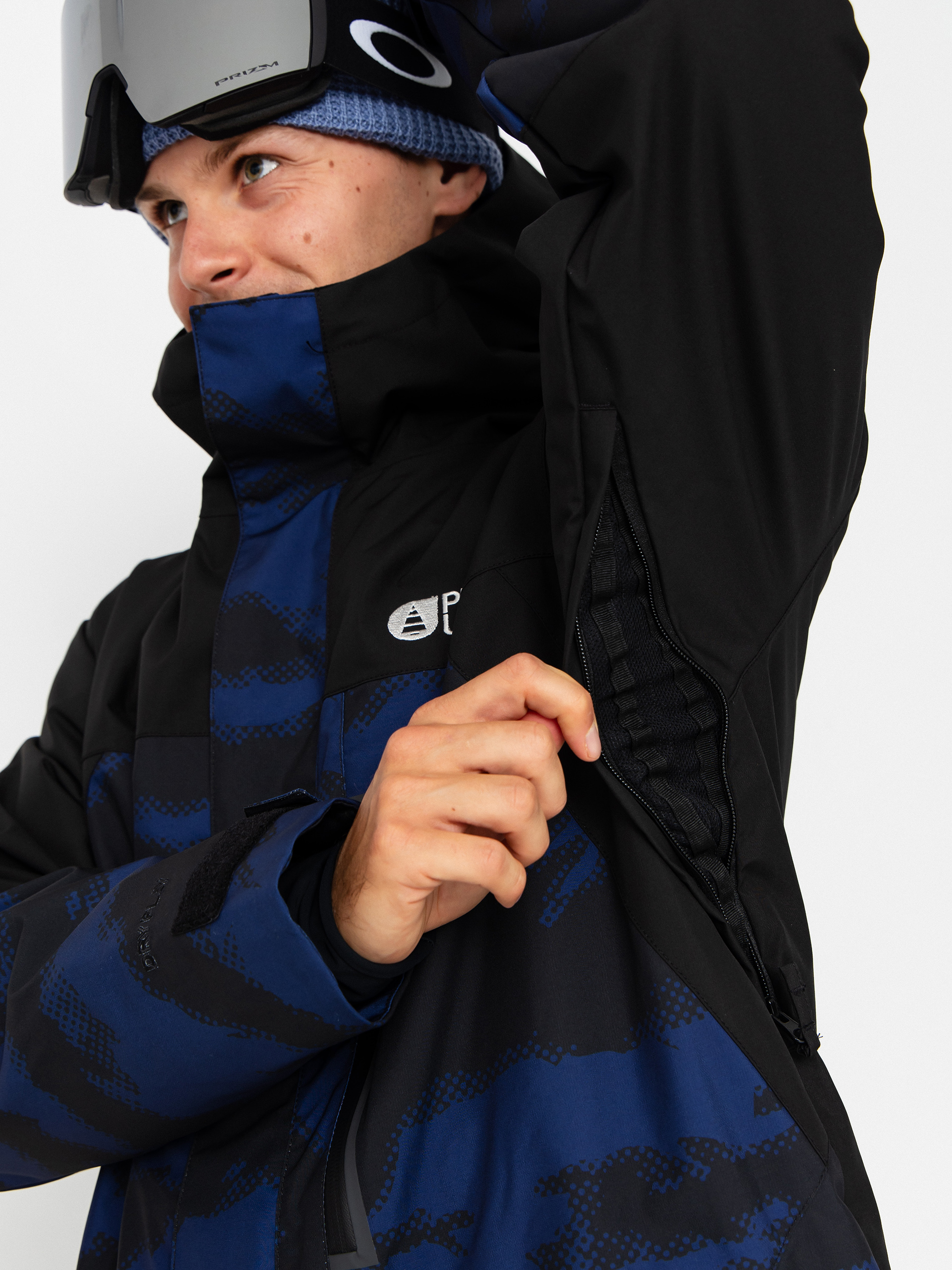 Pentru bărbați Geacă de snowboard Picture Jomoh (retro fusion print)