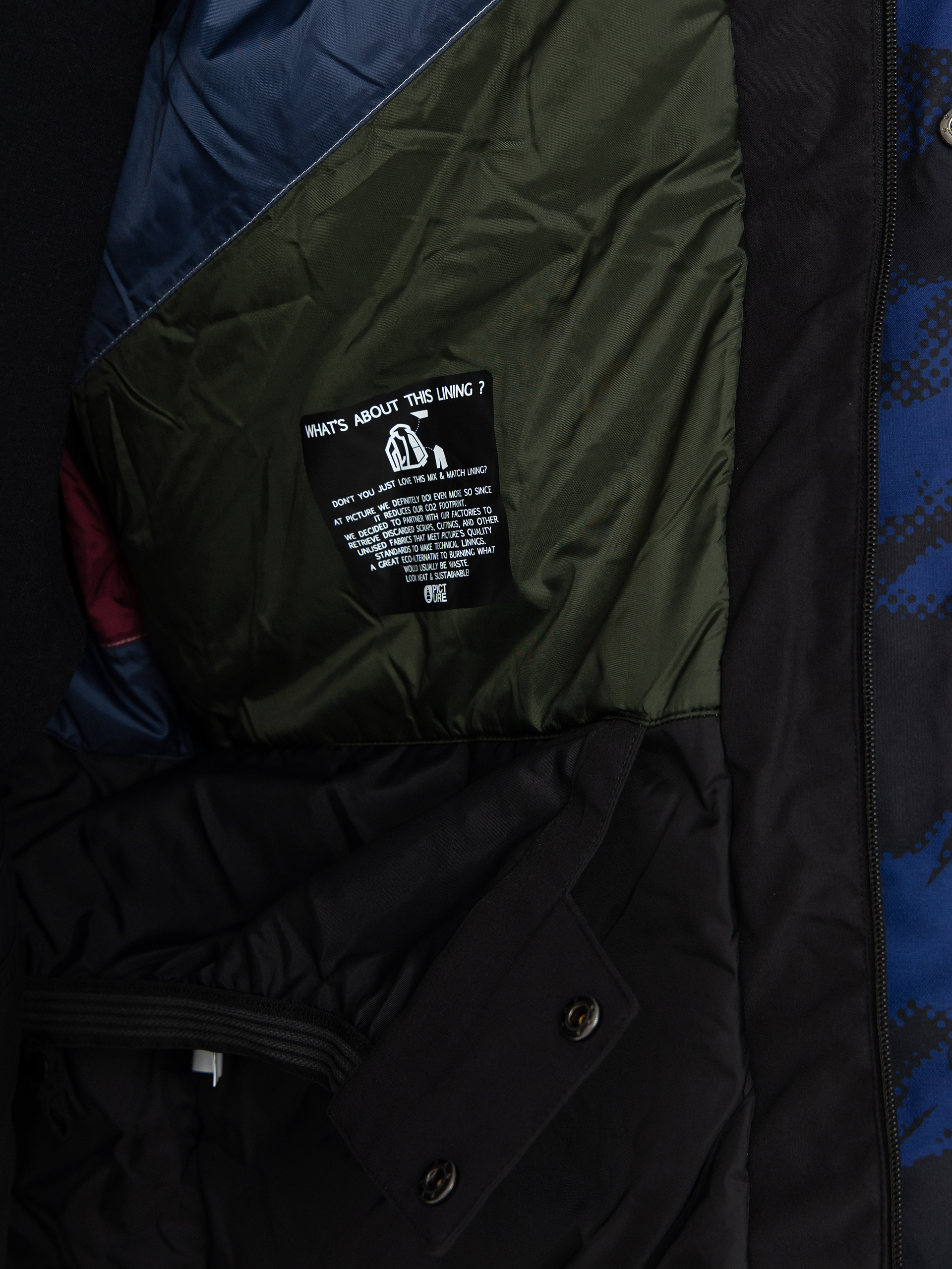 Pentru bărbați Geacă de snowboard Picture Jomoh (retro fusion print)