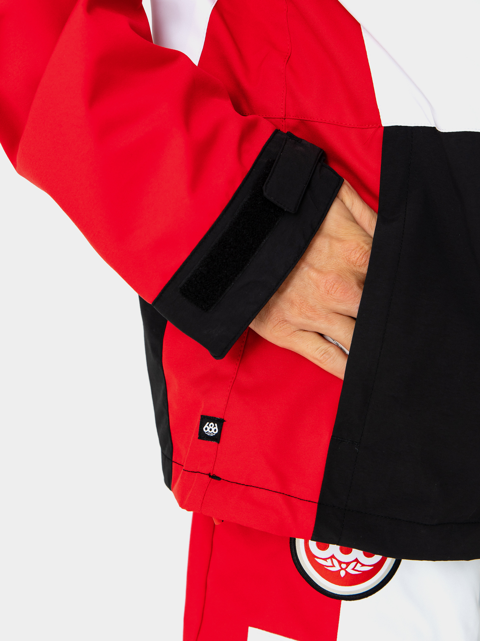 Pentru bărbați Geacă de snowboard 686 X ASSC F1 Anorak (assc white colorblock)