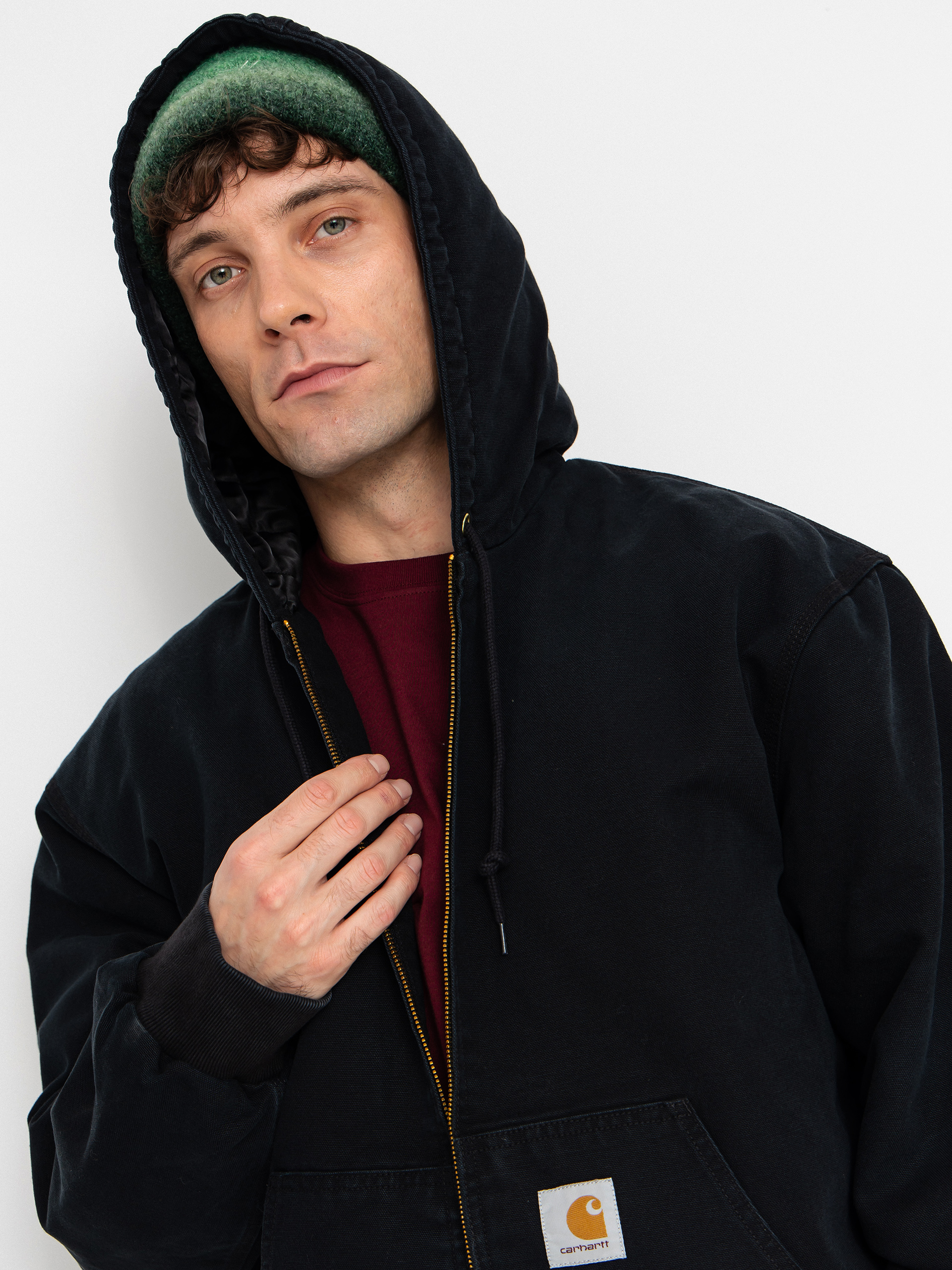 Geacă Carhartt WIP OG Active (black/stone canvas)