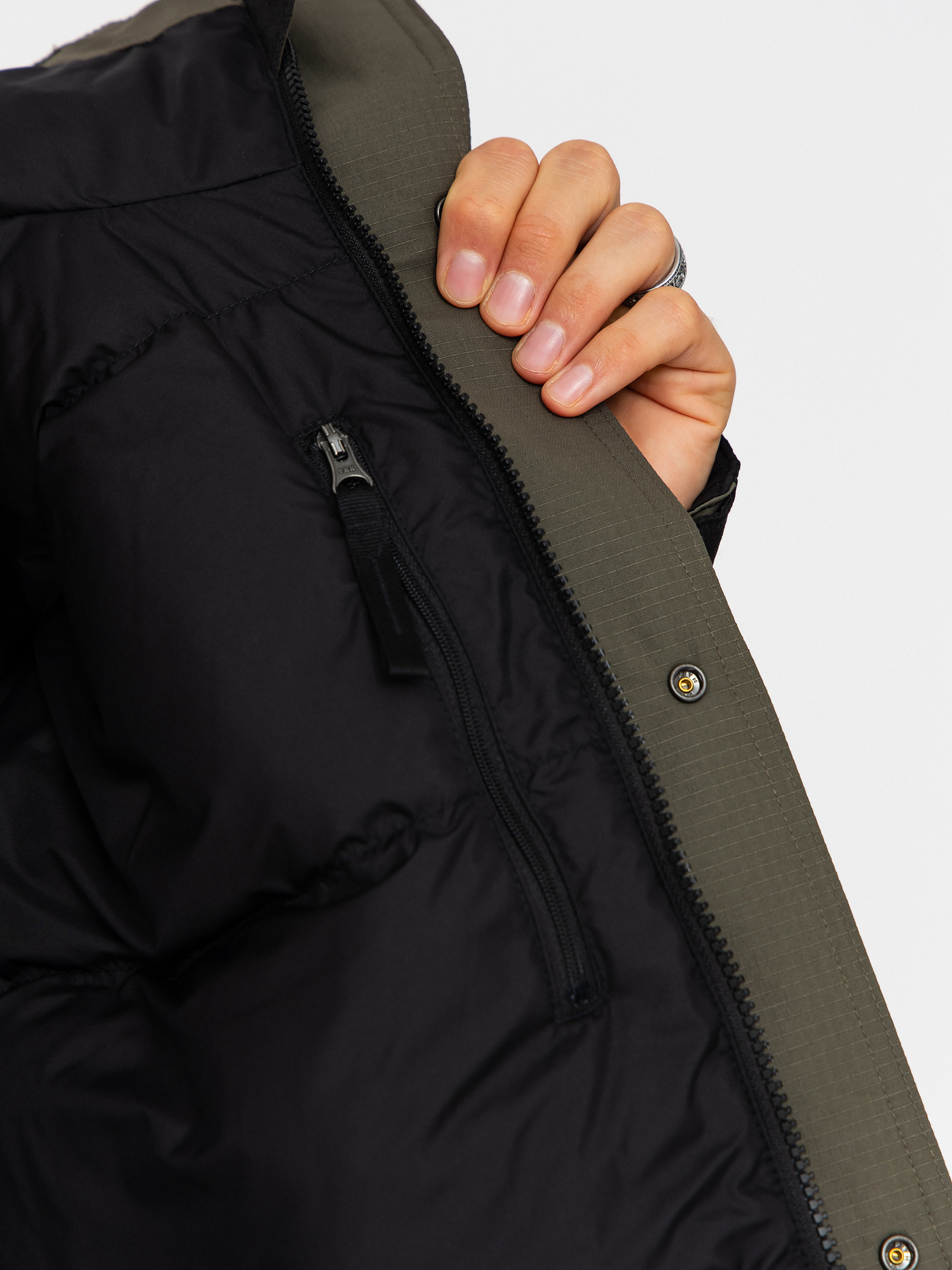 Geacă The North Face Mountain Down - verde (new taupe green/tnf black)
