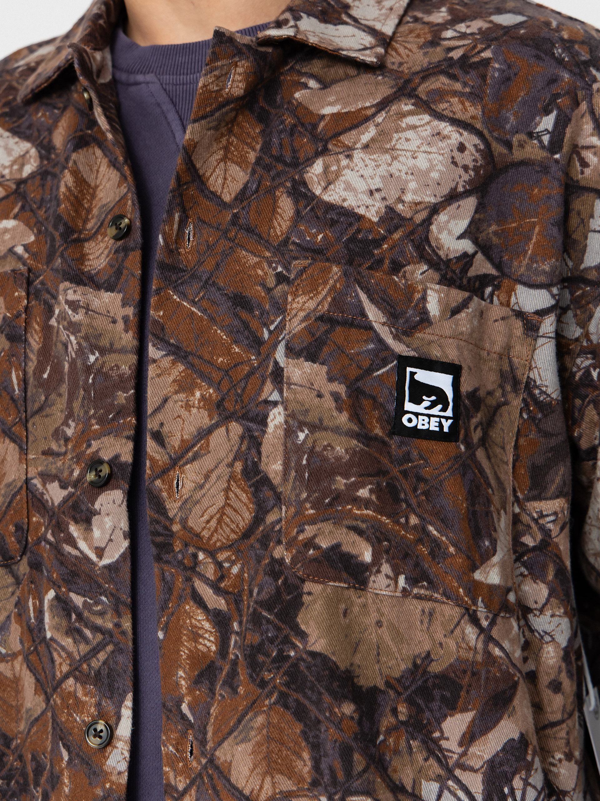 Cămașă OBEY Fence Camo (fence camo multi)