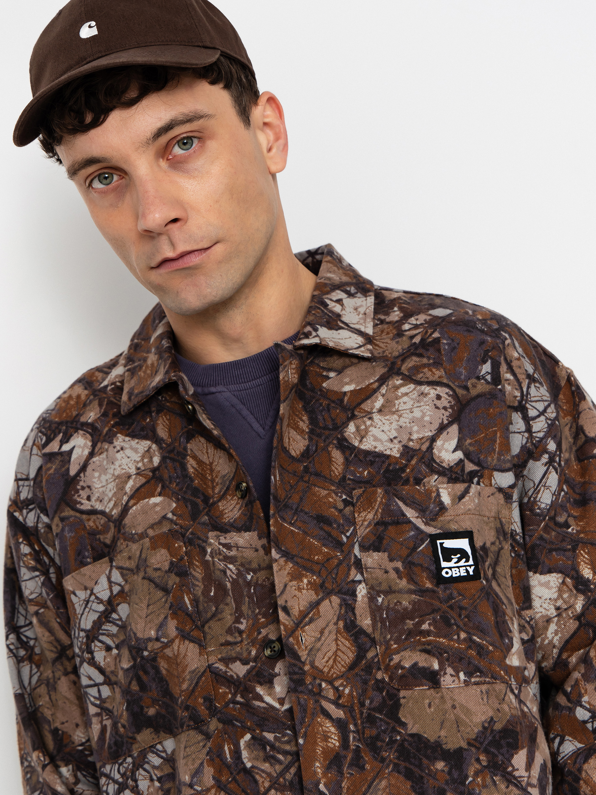 Cămașă OBEY Fence Camo (fence camo multi)