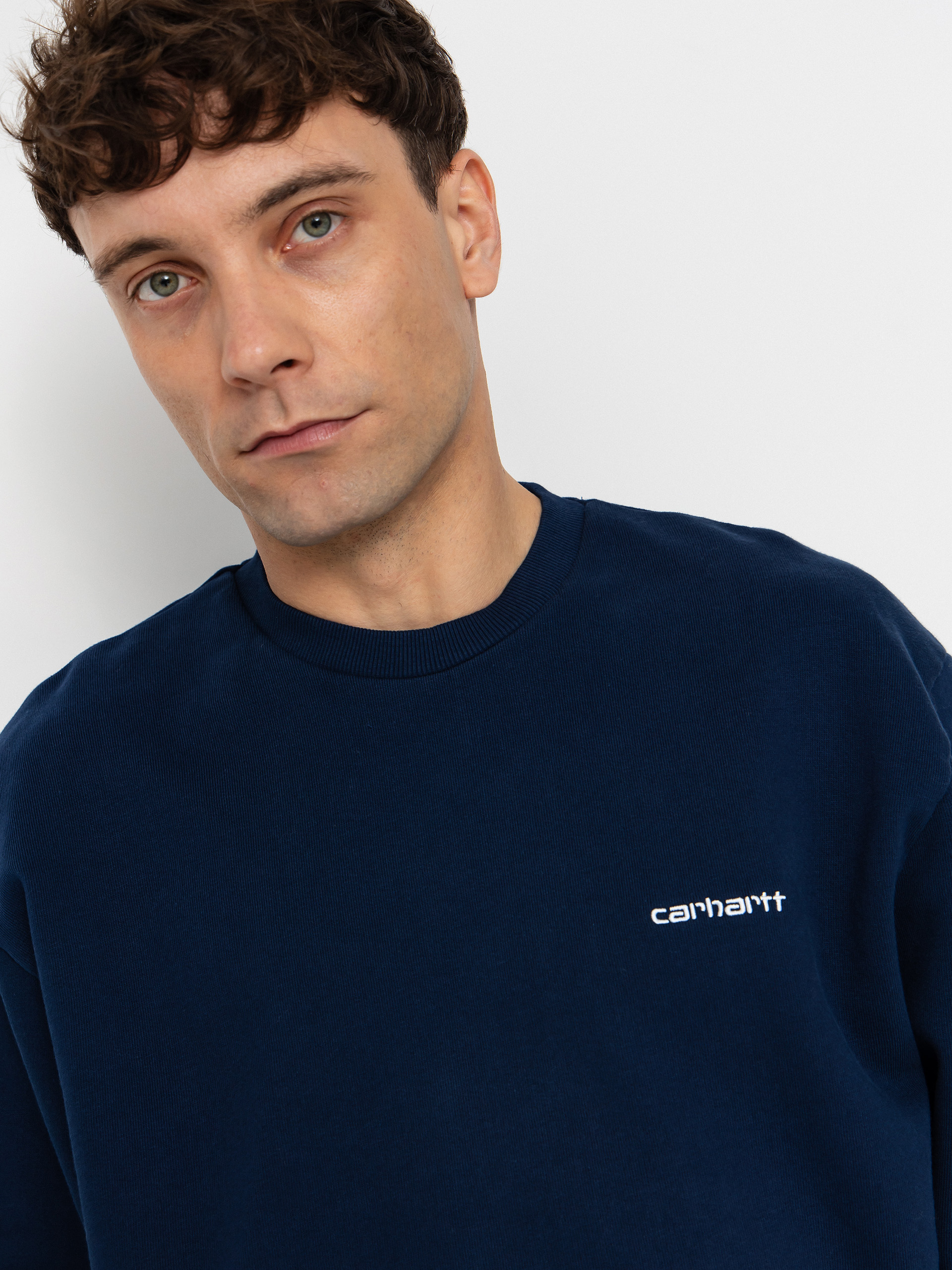 Hanorac Carhartt WIP Script Embroidery (jupiter/white)