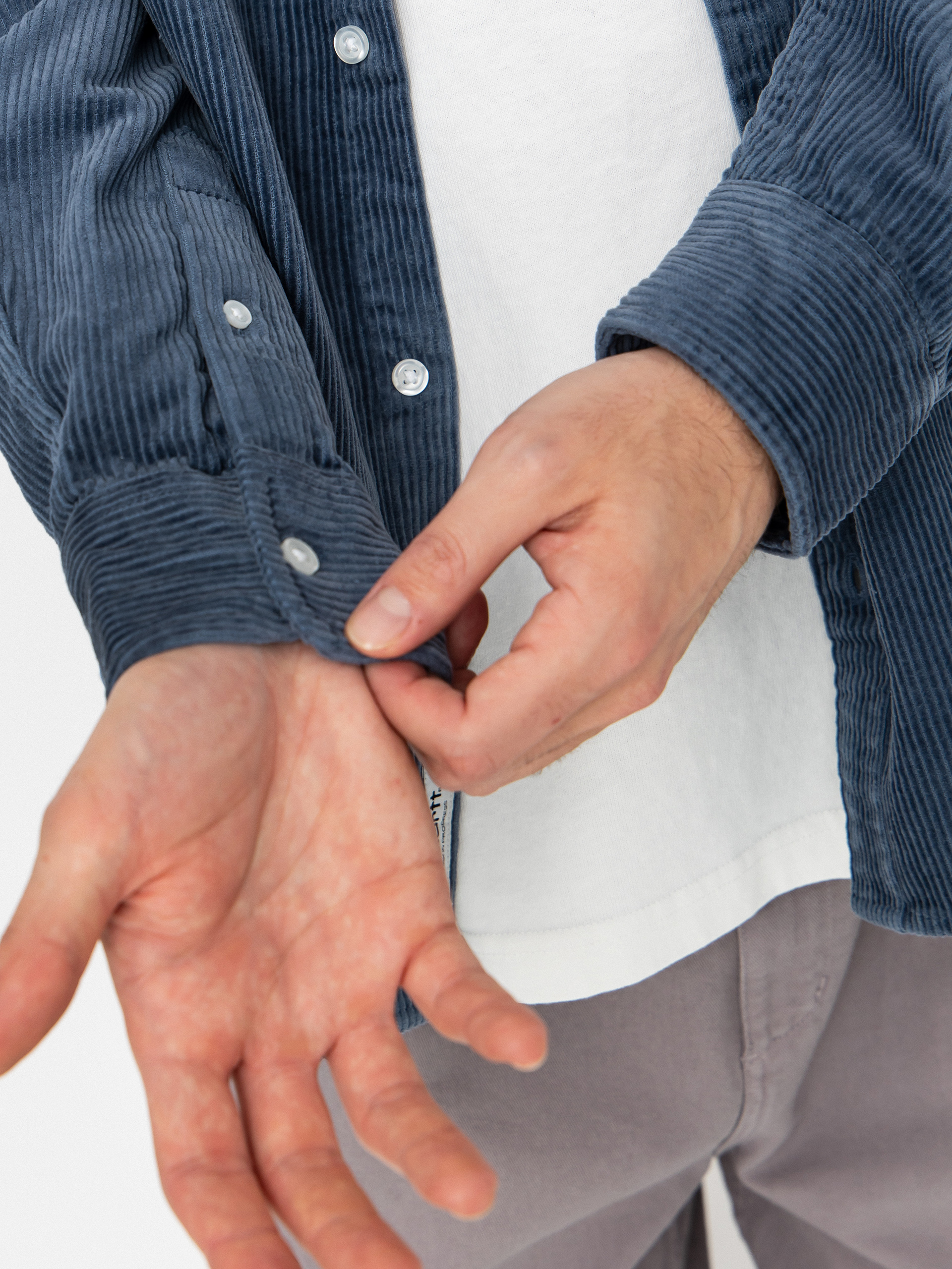 Cămașă Carhartt WIP Madison Cord (angelite/angelite)