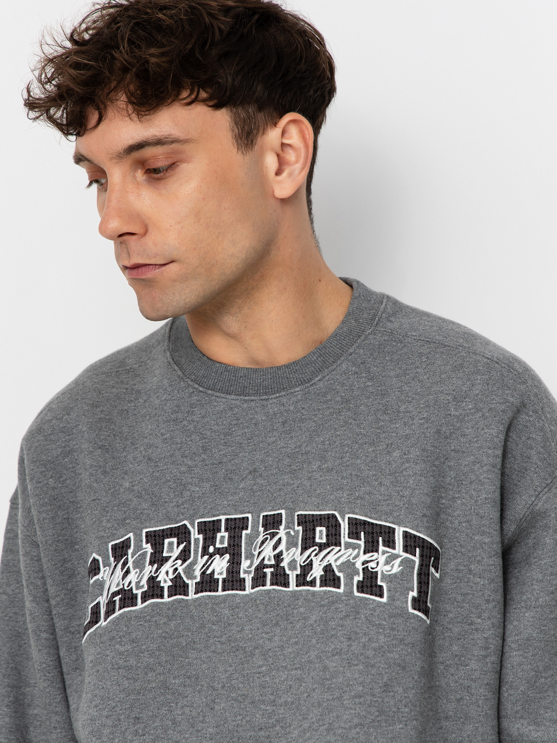Hanorac Carhartt WIP Big School (dark grey heather)
