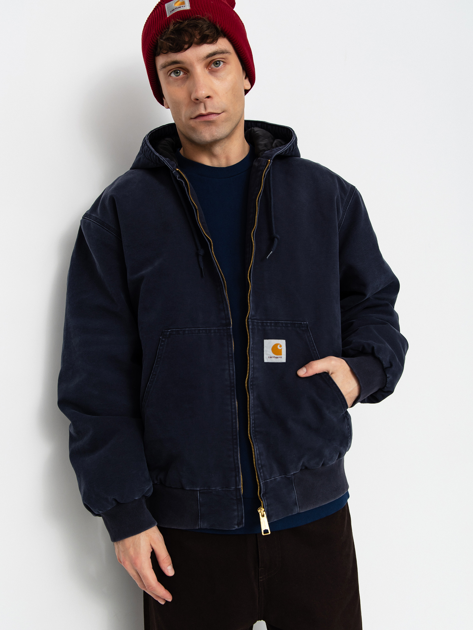 Geacu0103 Carhartt WIP OG Active (dark navy/stone canvas)