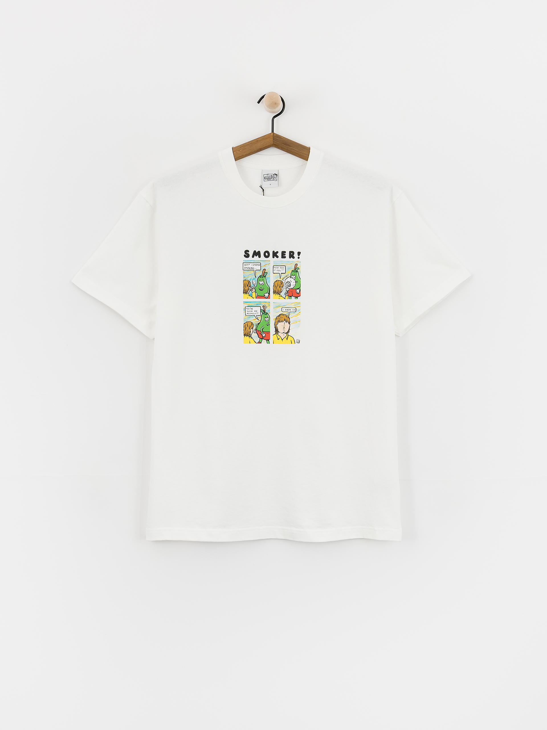 Tricou Polar Skate Smoker! (white)