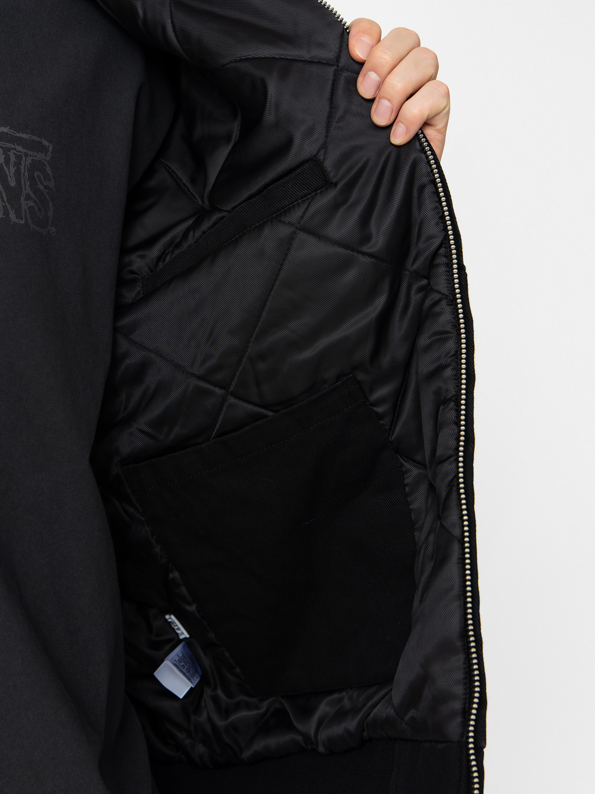 Geacă OBEY Obey Randy ZHD (black faded wash)