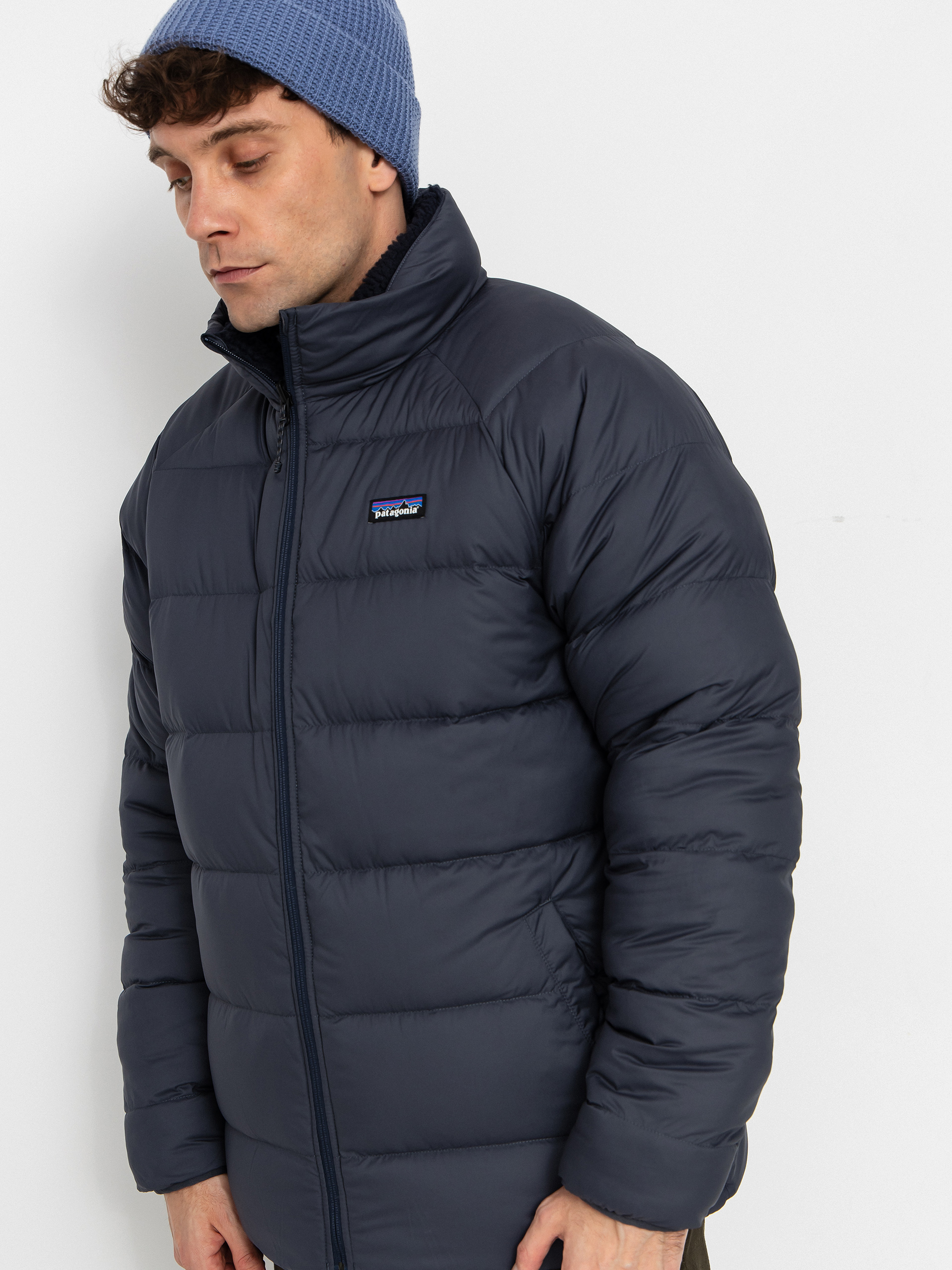 Geacă Patagonia Reversible Silent Down (smolder blue)