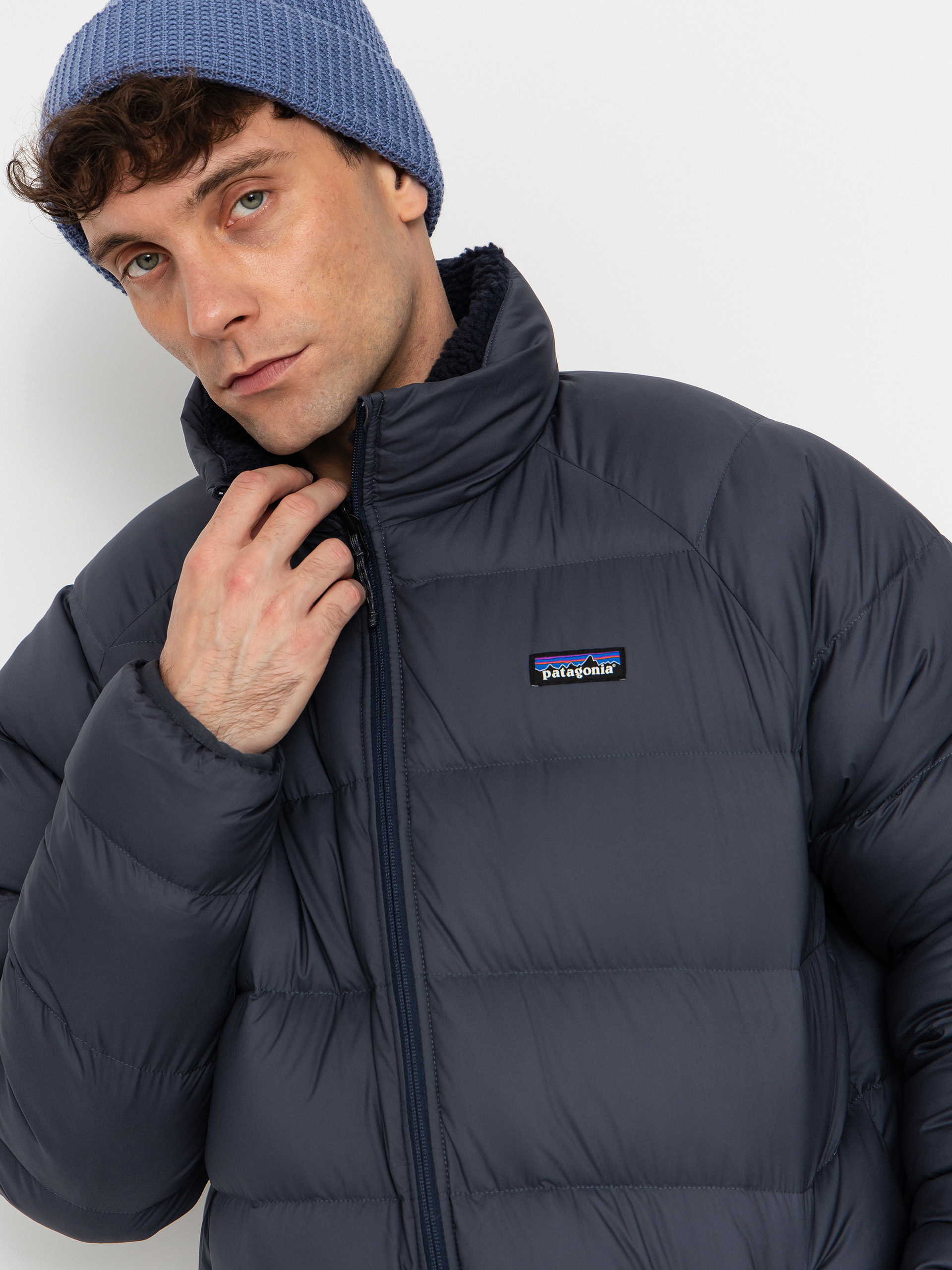 Geacă Patagonia Reversible Silent Down (smolder blue)