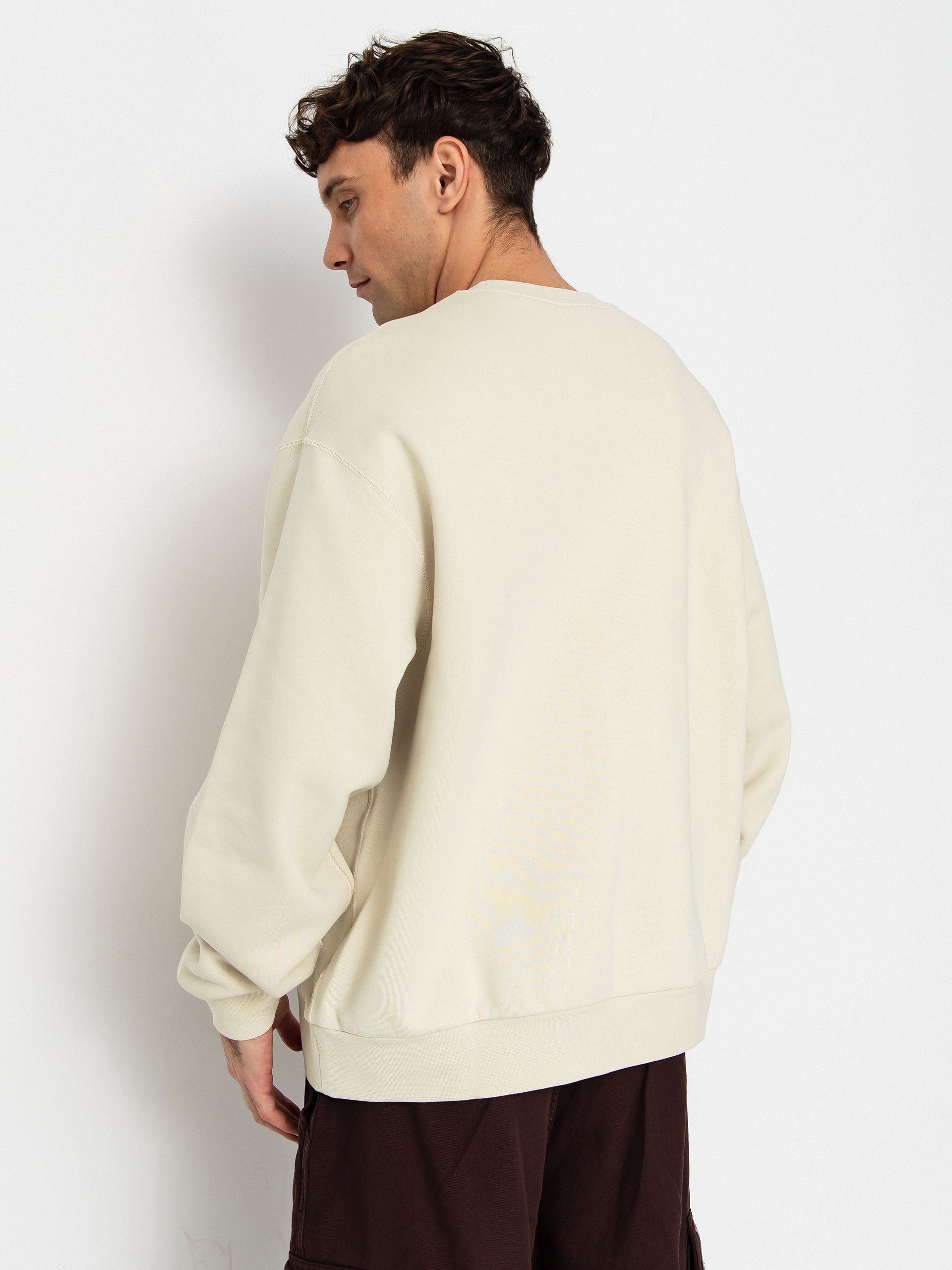 Hanorac Nike SB Essential Logo Crew (lt khaki/white)
