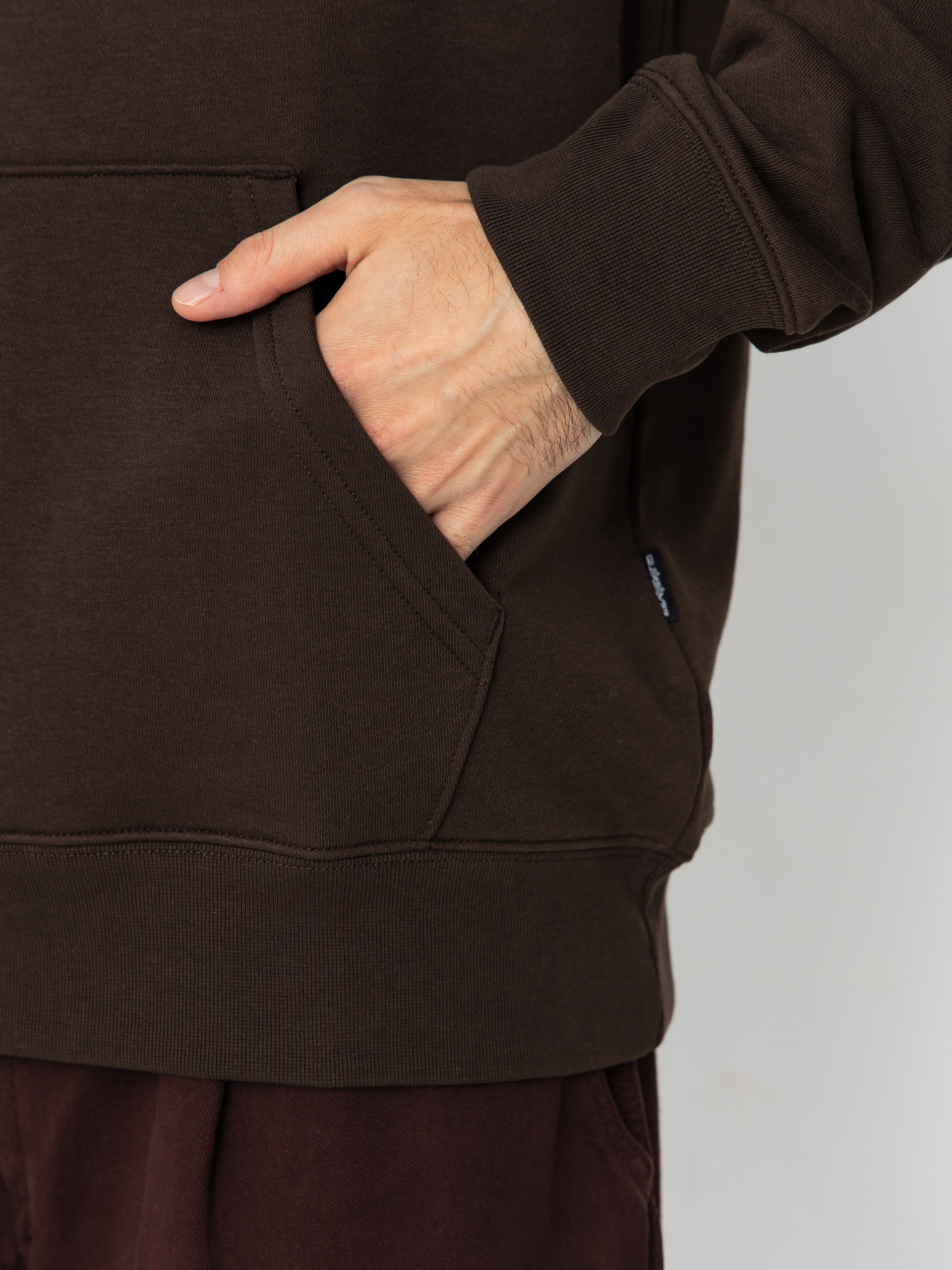 Hanorac cu glugă Quiksilver Fineline HD (chocolate brown)