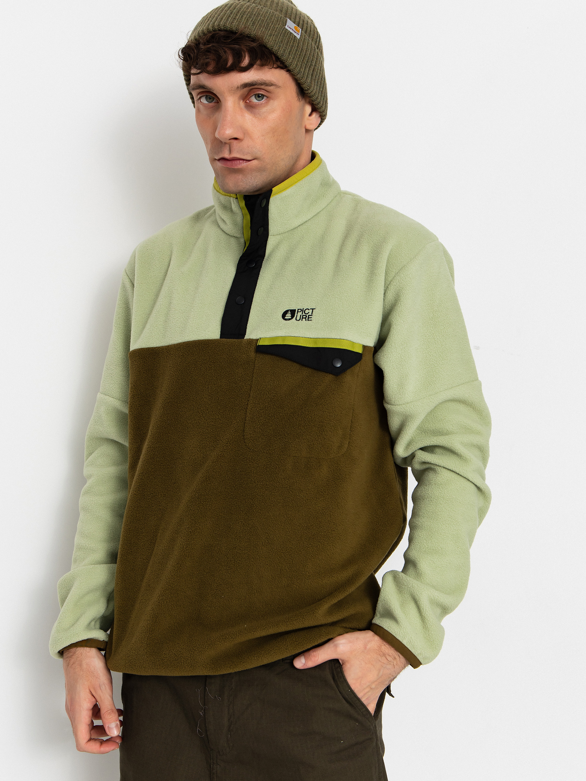 Hanorac din fleece Picture Arcca 1/4 Zip (tobacco)