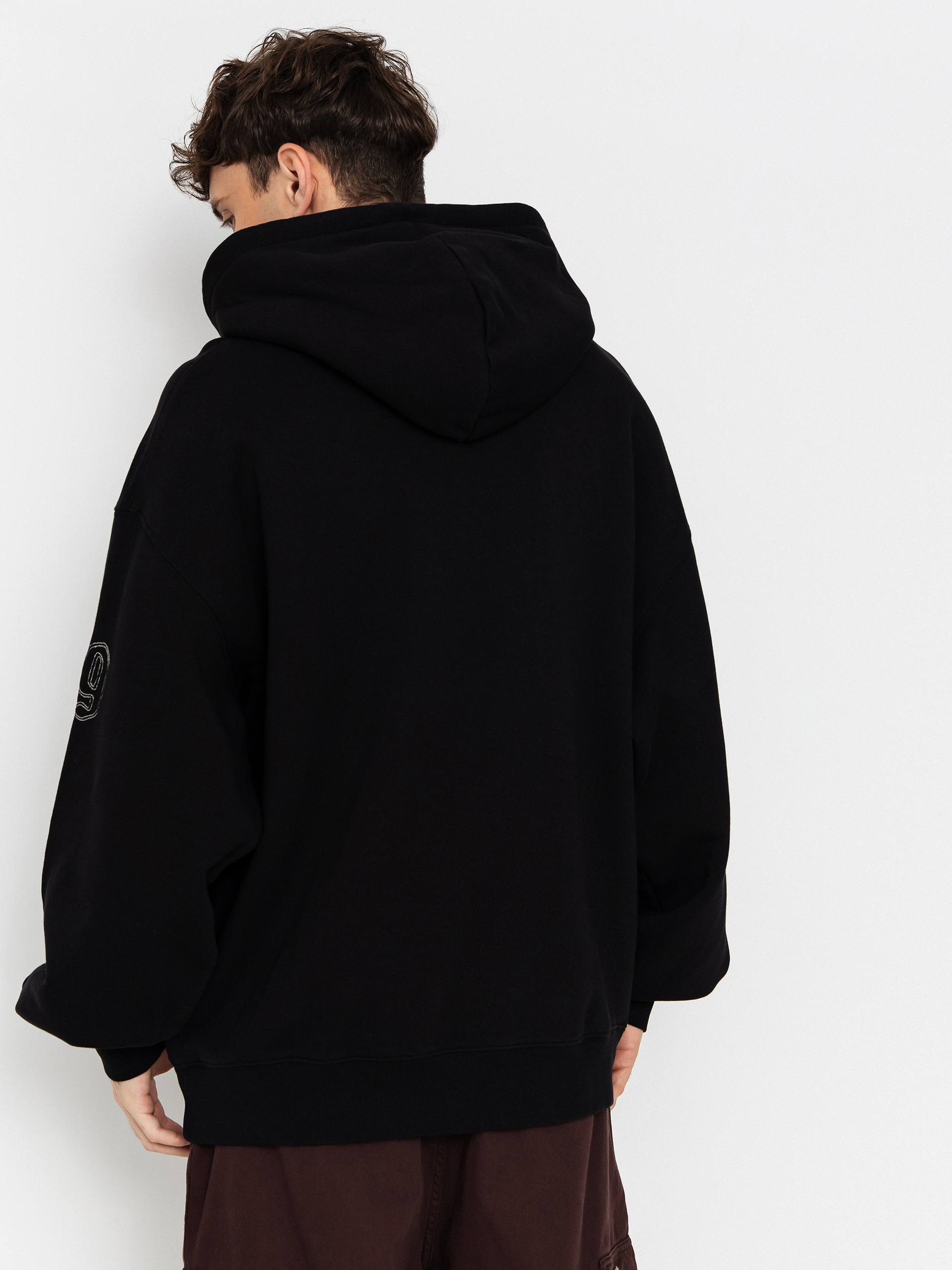Hanorac cu glugă Carhartt WIP Hackwork HD (black/wall)
