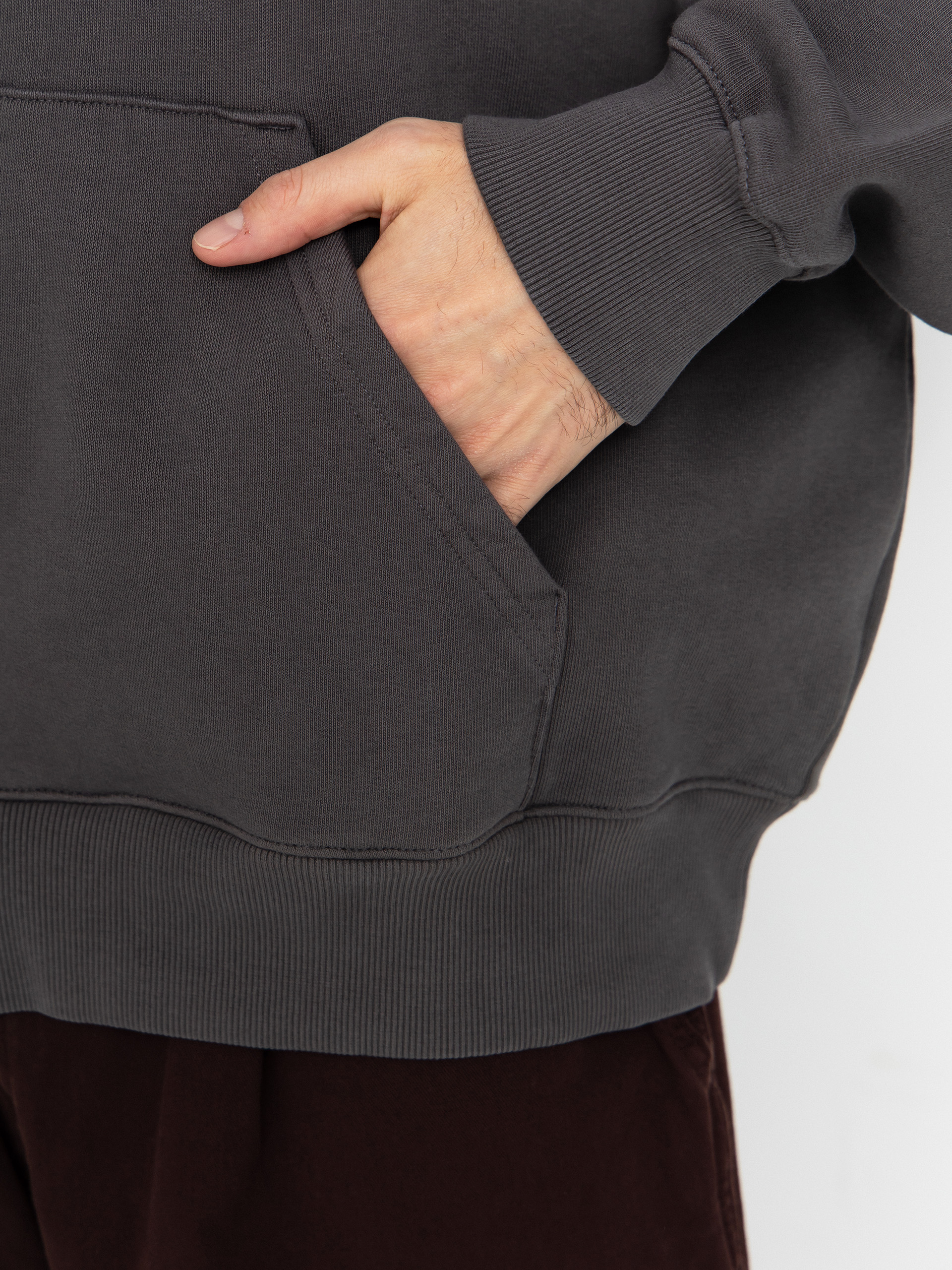 Hanorac cu glugă Carhartt WIP Distance HD (graphite/stone dyed)