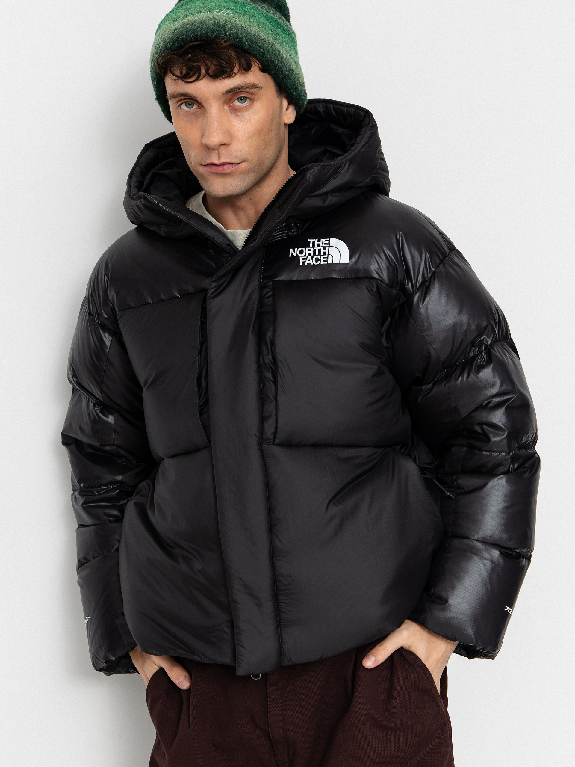 Geacă The North Face Range Down Hooded - negru (tnf black)