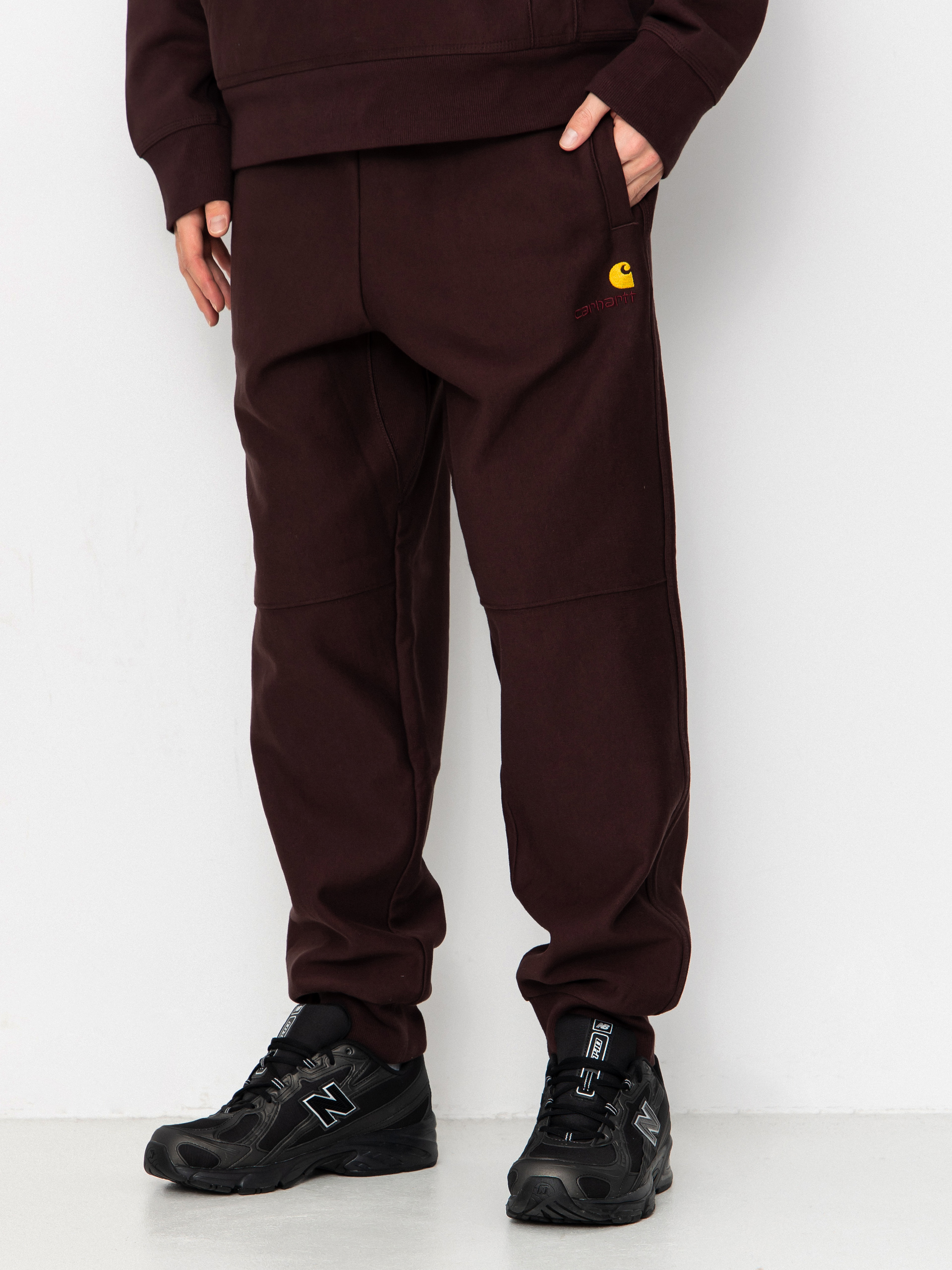 Pantaloni Carhartt WIP American Script Jogging (palisander)