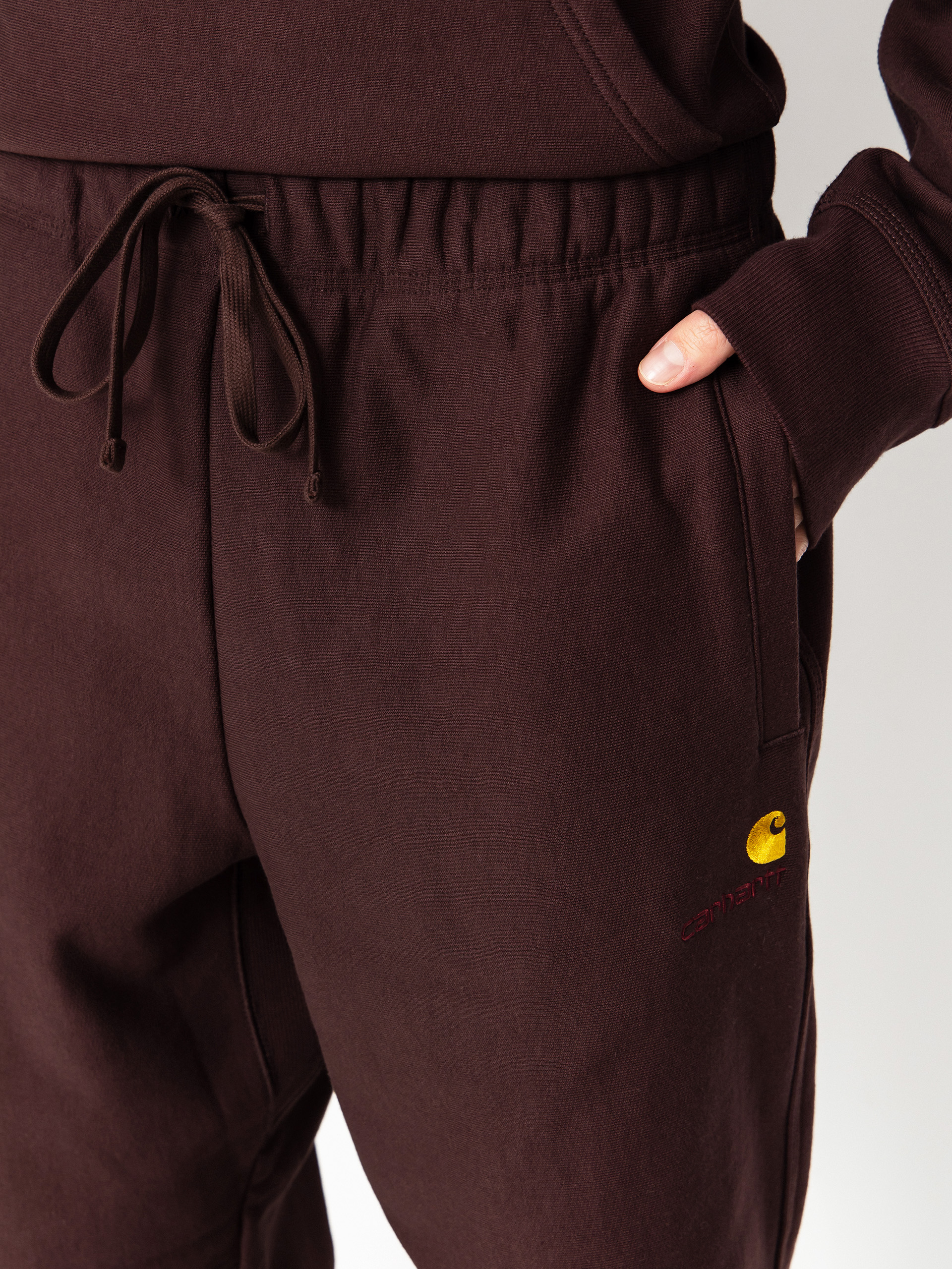 Pantaloni Carhartt WIP American Script Jogging (palisander)