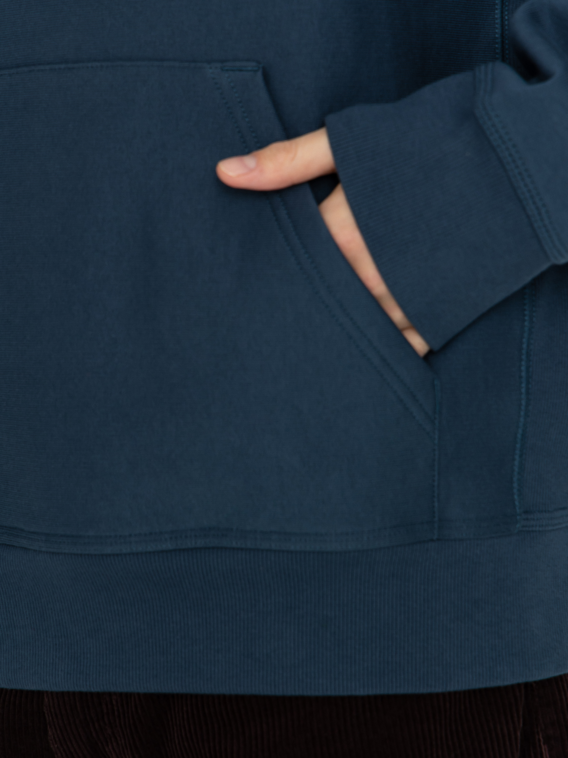 Hanorac cu glugă Carhartt WIP American Script HD (office blue)