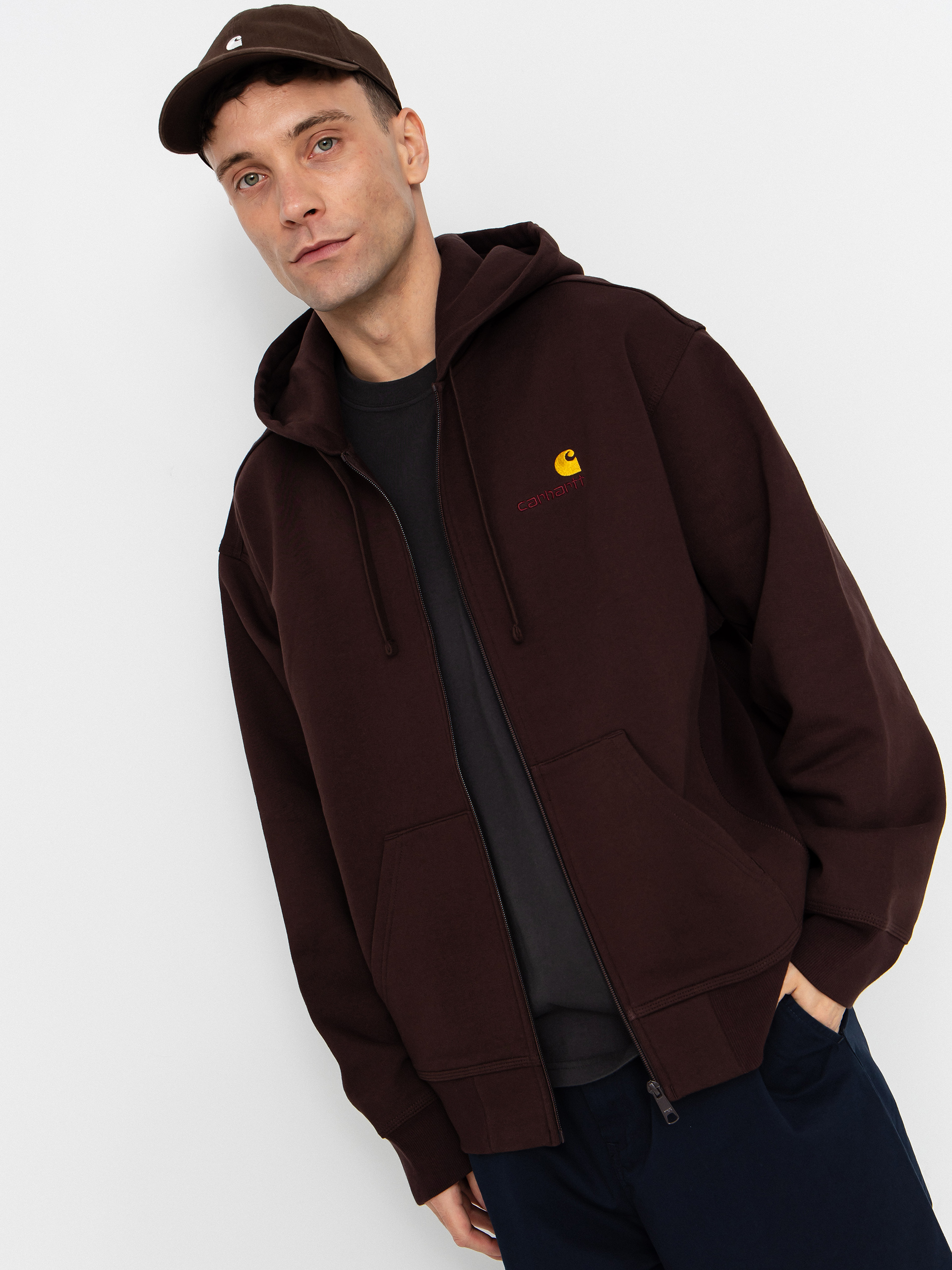 Hanorac cu glugă Carhartt WIP American Script ZHD