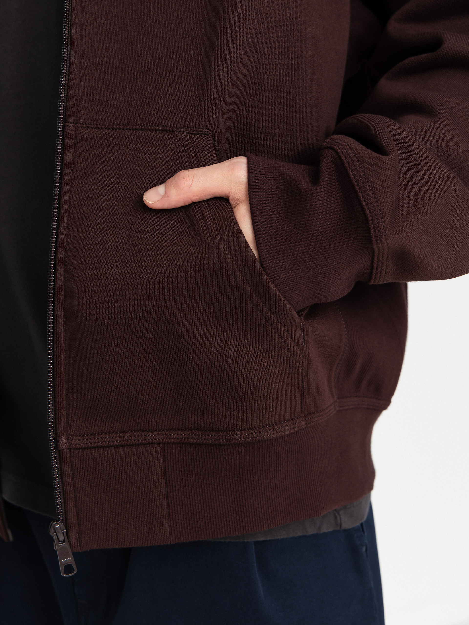 Hanorac cu glugă Carhartt WIP American Script ZHD (palisander)