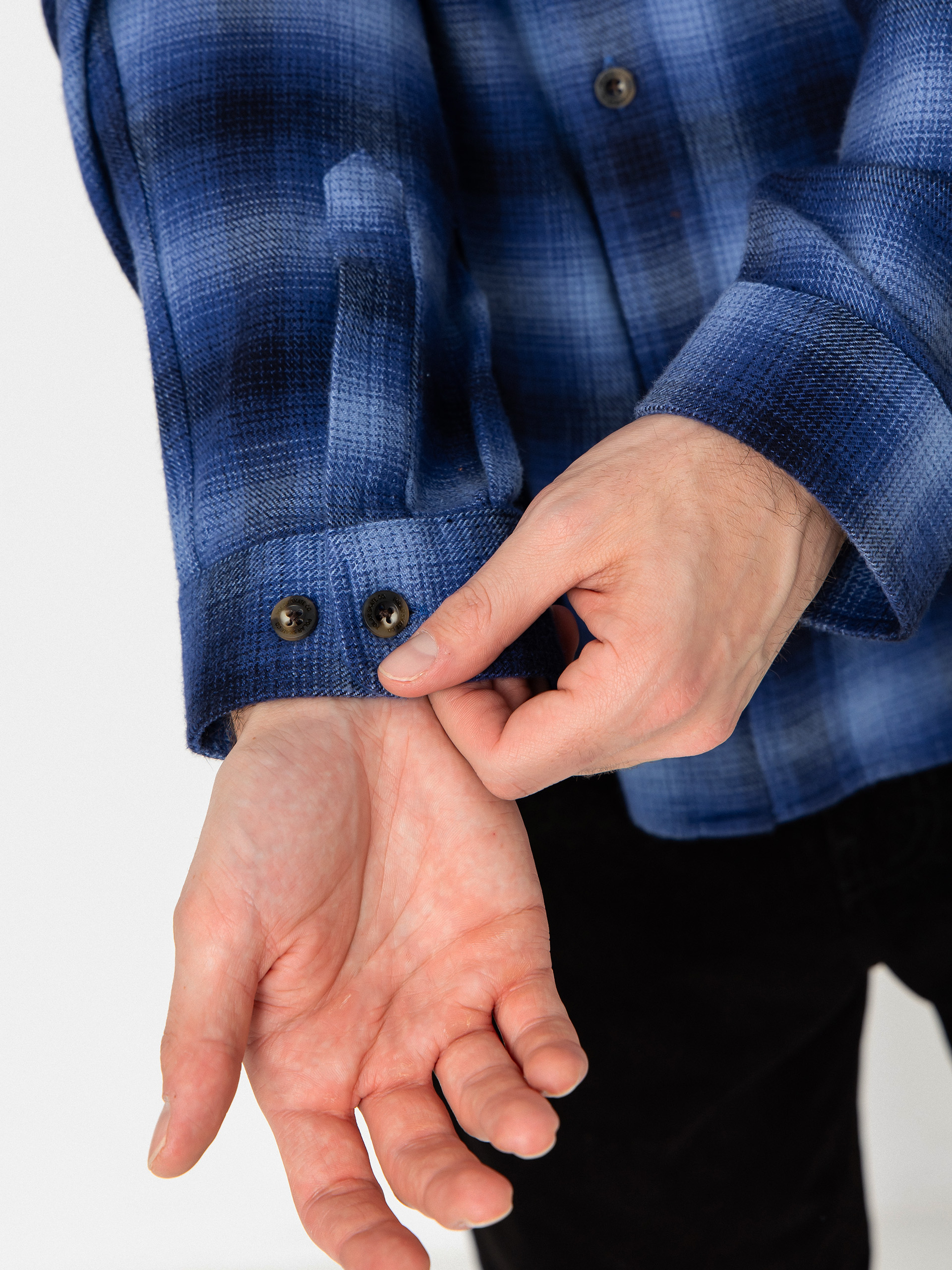 Cămașă Polar Skate Mitchell Shadow Check (blue)