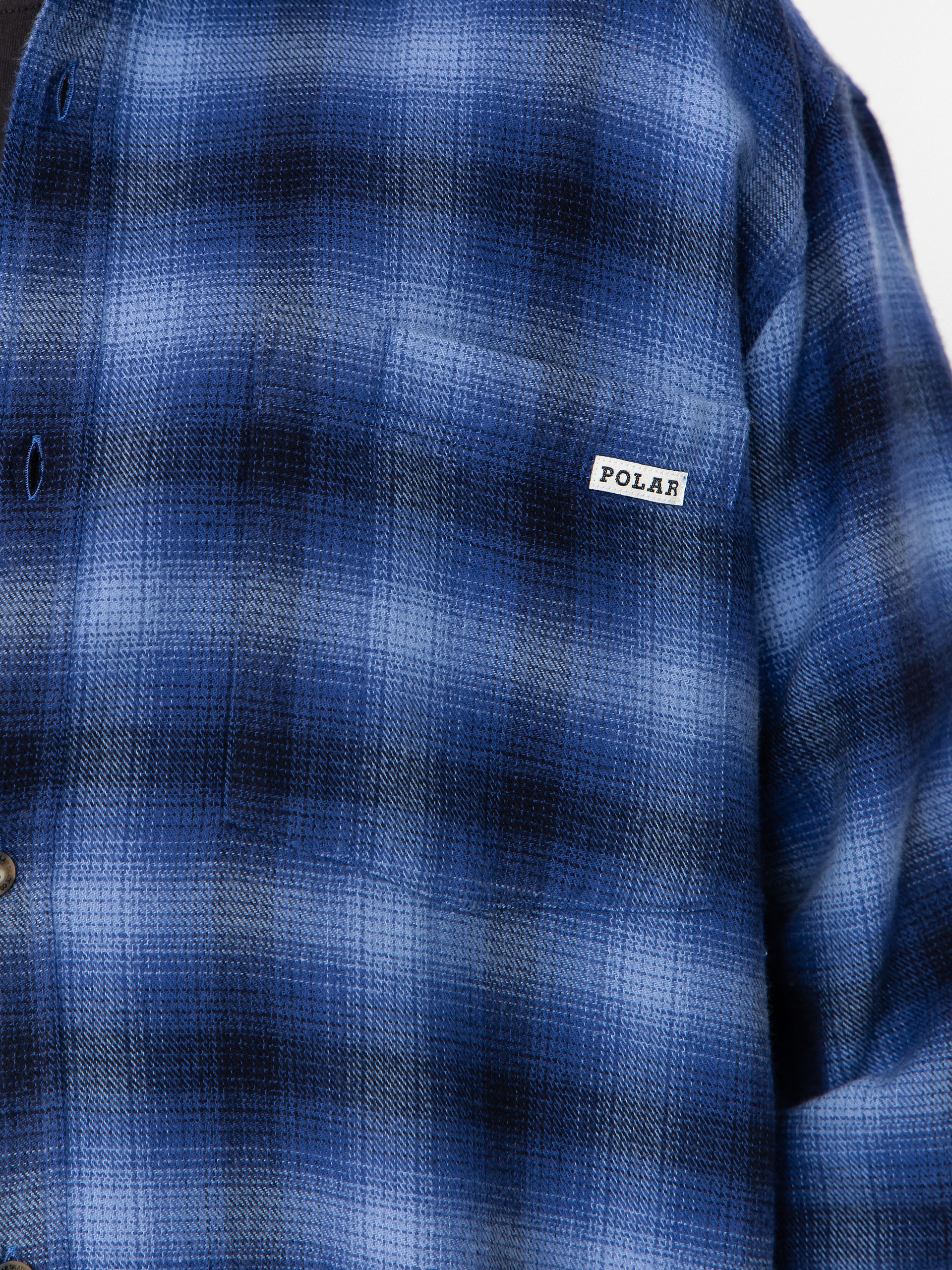 Cămașă Polar Skate Mitchell Shadow Check (blue)