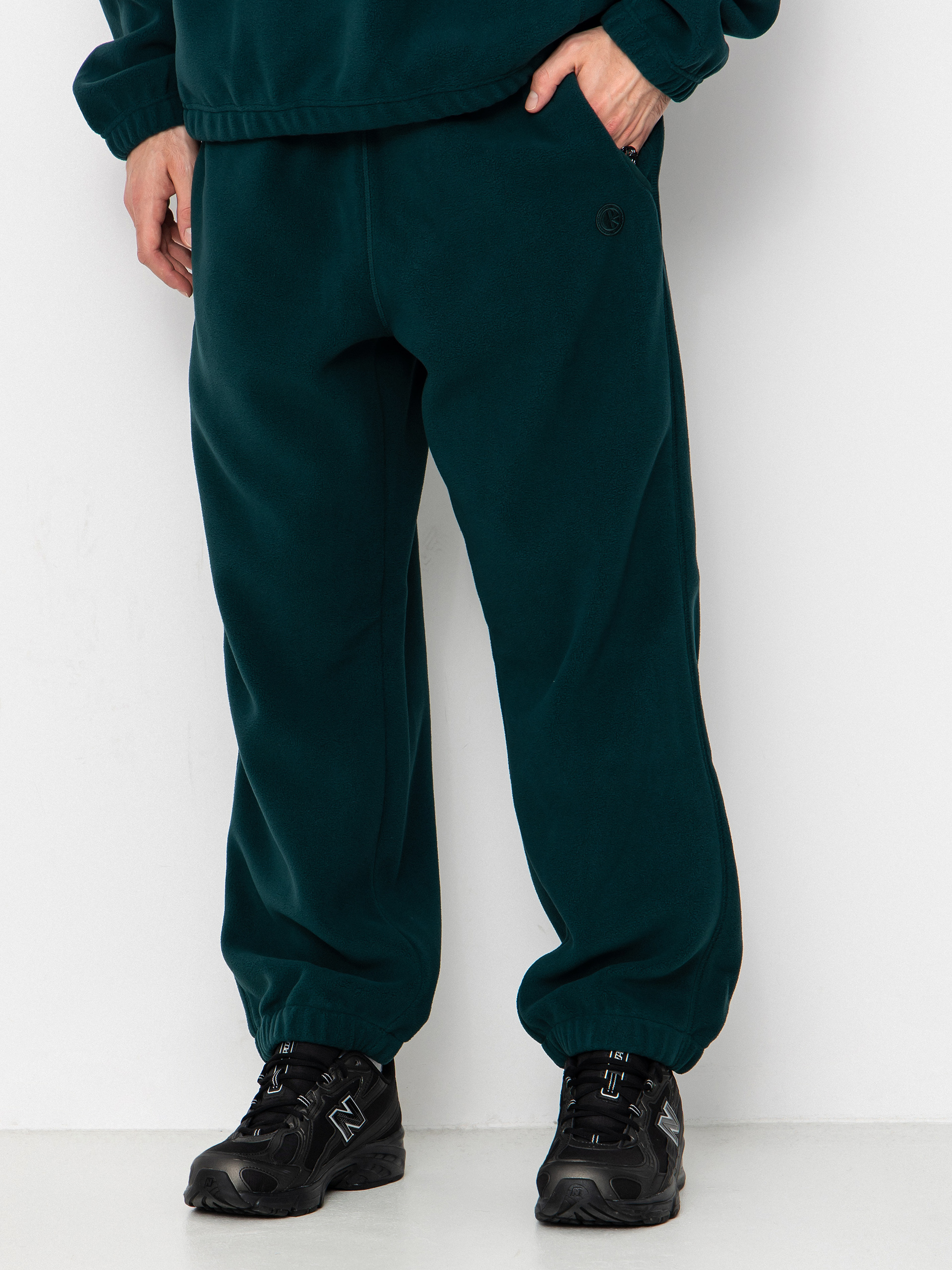Pantaloni Polar Skate Ivan Fleece (dark emerald)